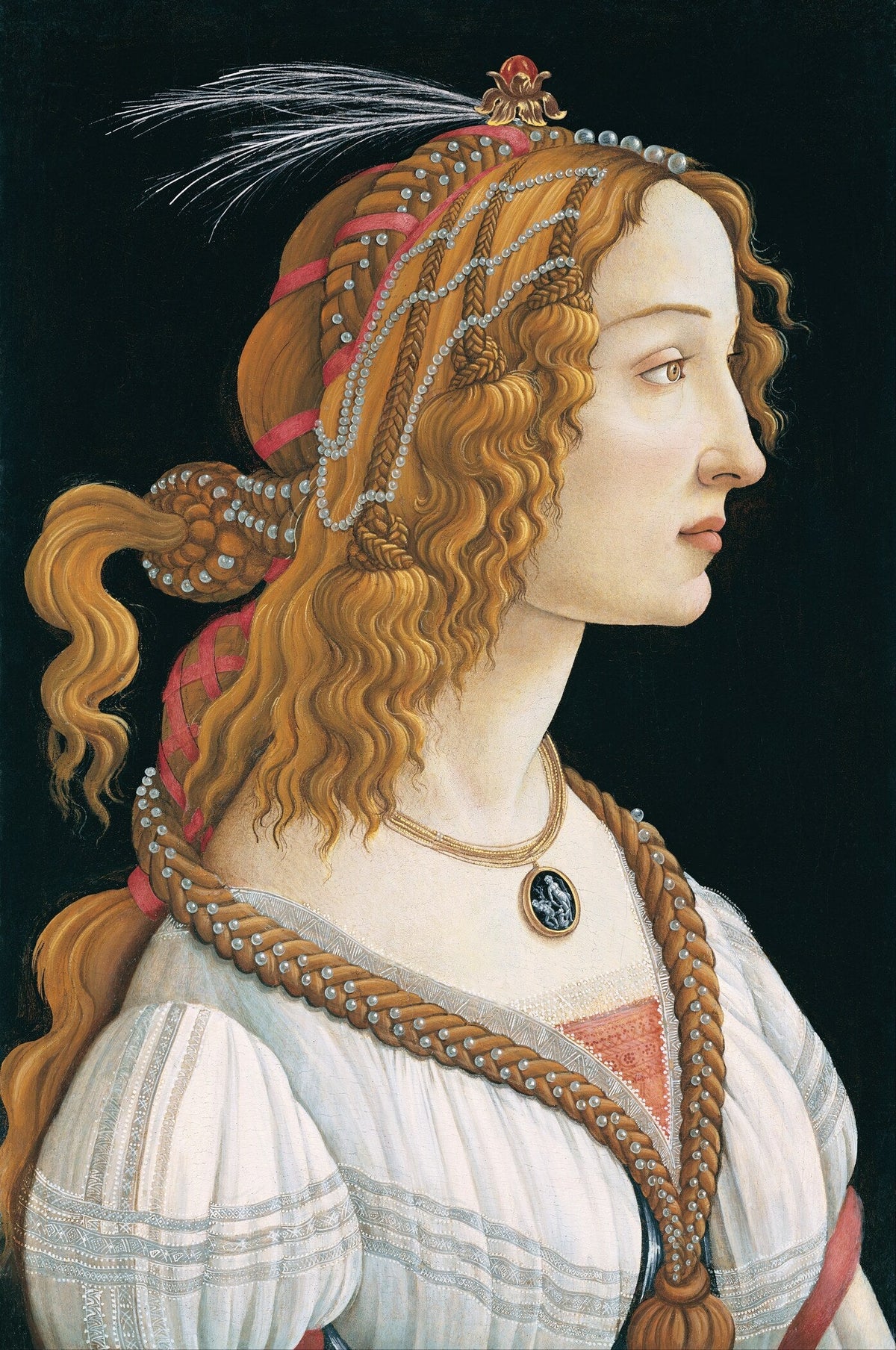Sandro Botticelli — Idealized Portrait of a Lady | Fine Art Print - 9ArtPrints
