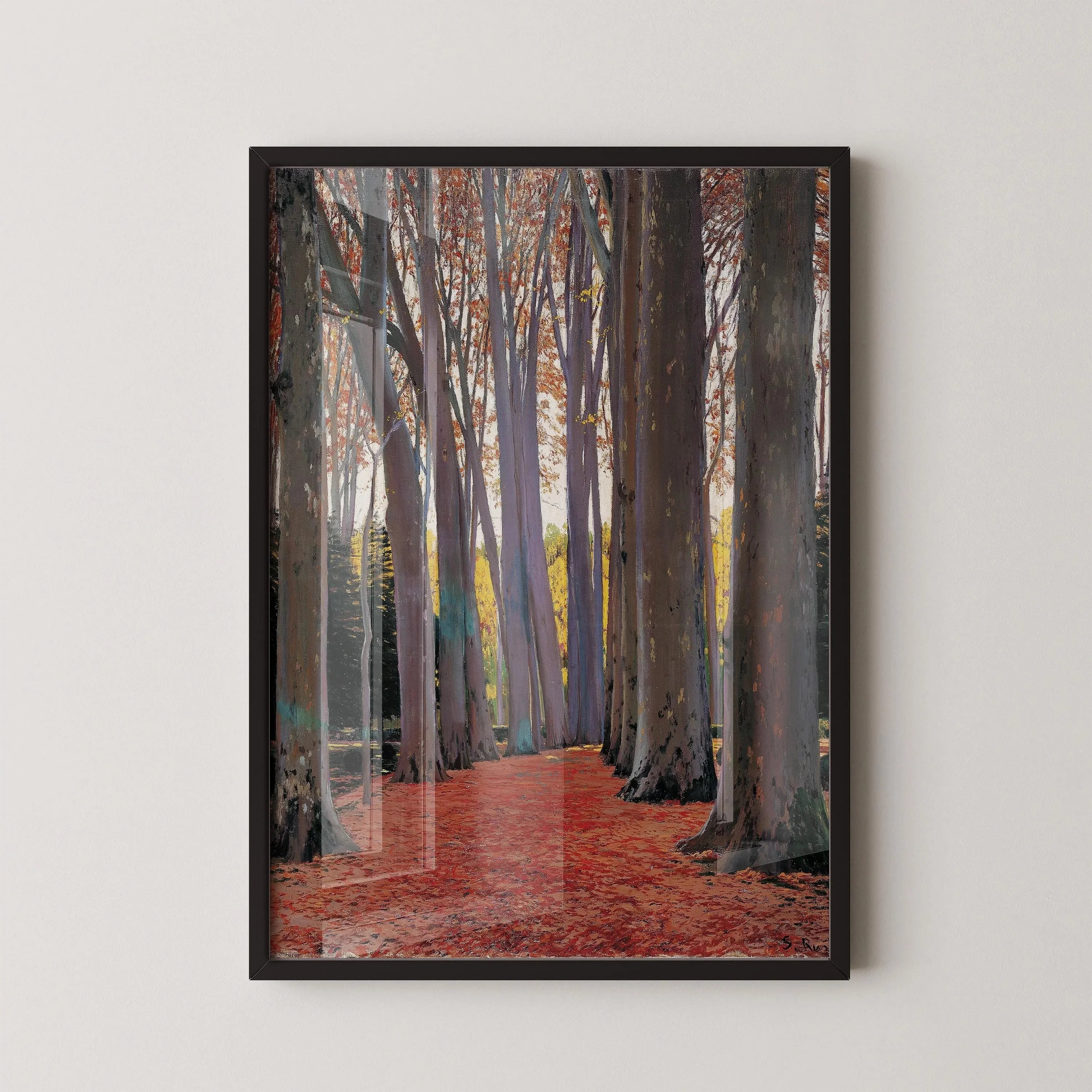 Santiago Rusiñol - Avenue of Plane Trees | One of our Most Gorgeous Prints | Classic Spanish Art (available framed or unframed) - 9ArtPrints