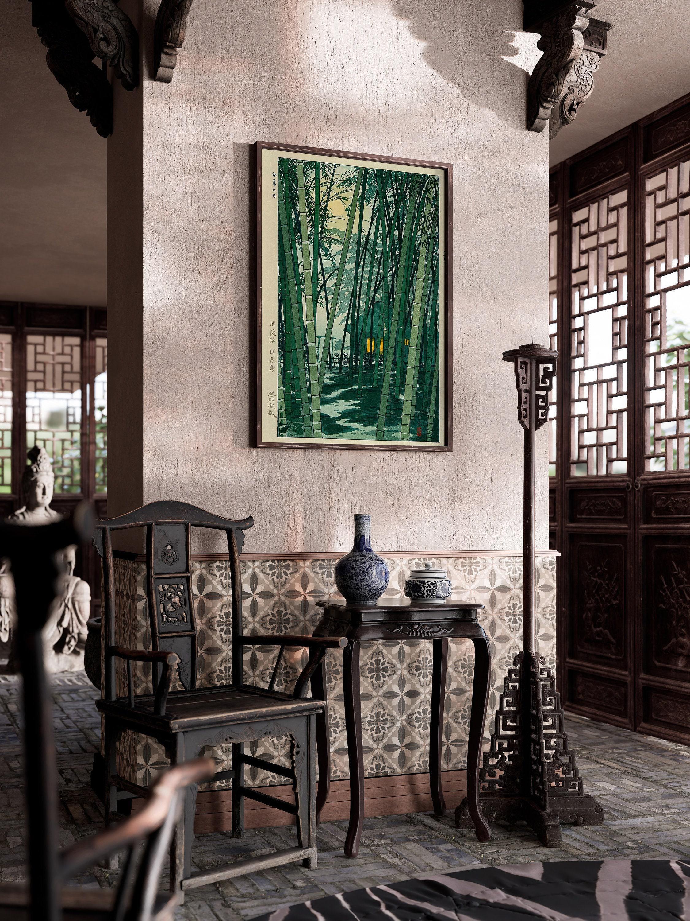 Shiro Kasamatsu – Bamboo Forest | PRINT | Vintage Japanese Woodblock Art