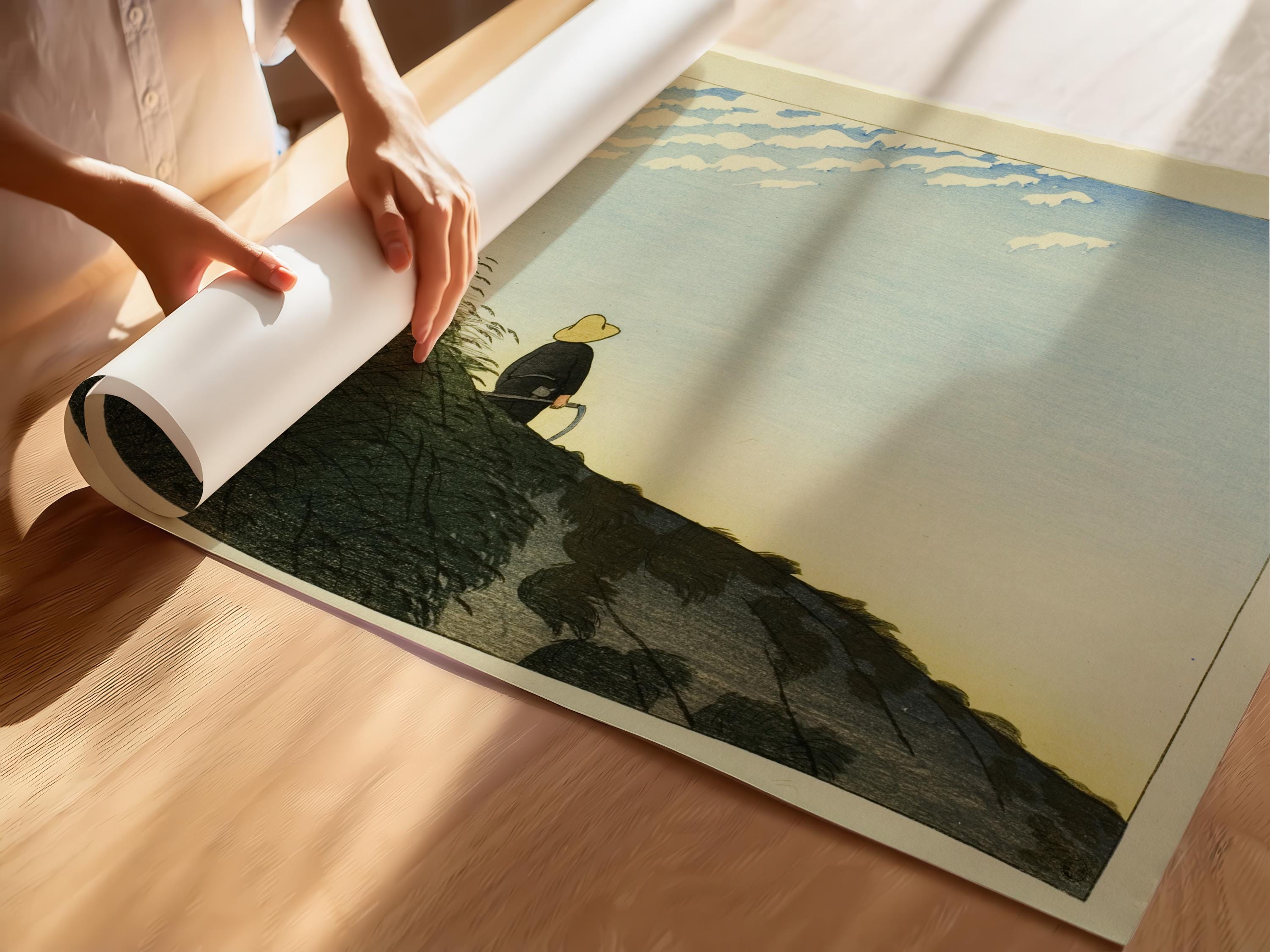 Shiro Kasamatsu Cirrocumulus Clouds Giclée Print: Japanese Woodblock Art - 9ArtPrints