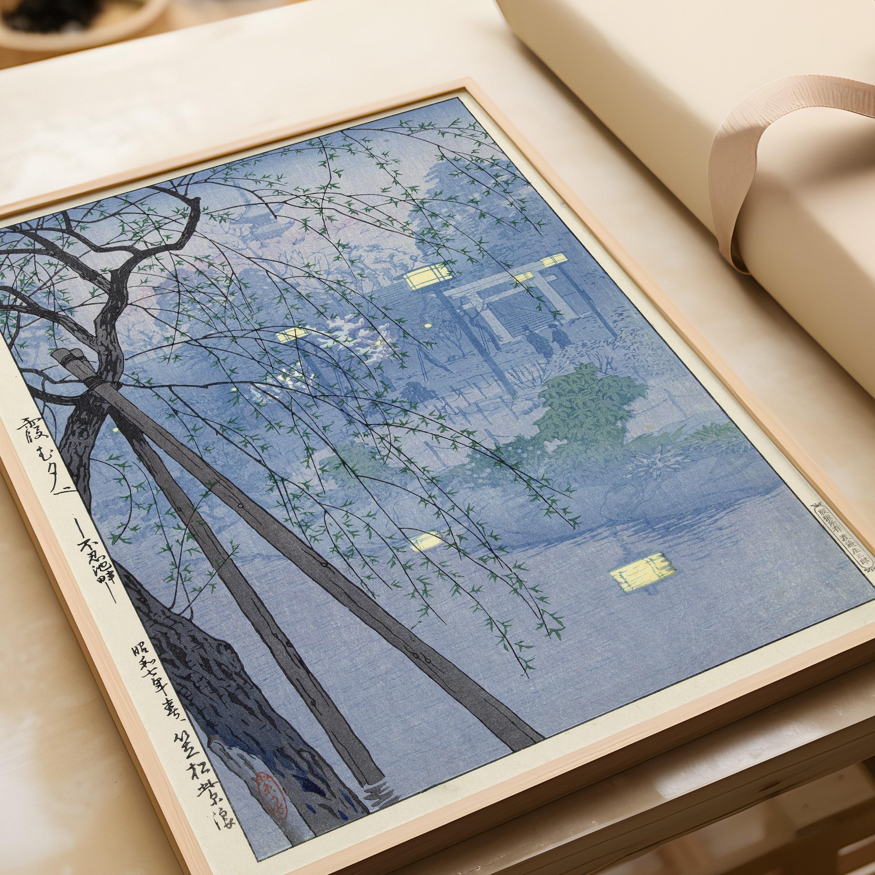 Shiro Kasamatsu - Evening at Shinobazu Pond | PRINT | Our Customer Favourite Vintage Japanese Woodblock Art available framed - 9ArtPrints