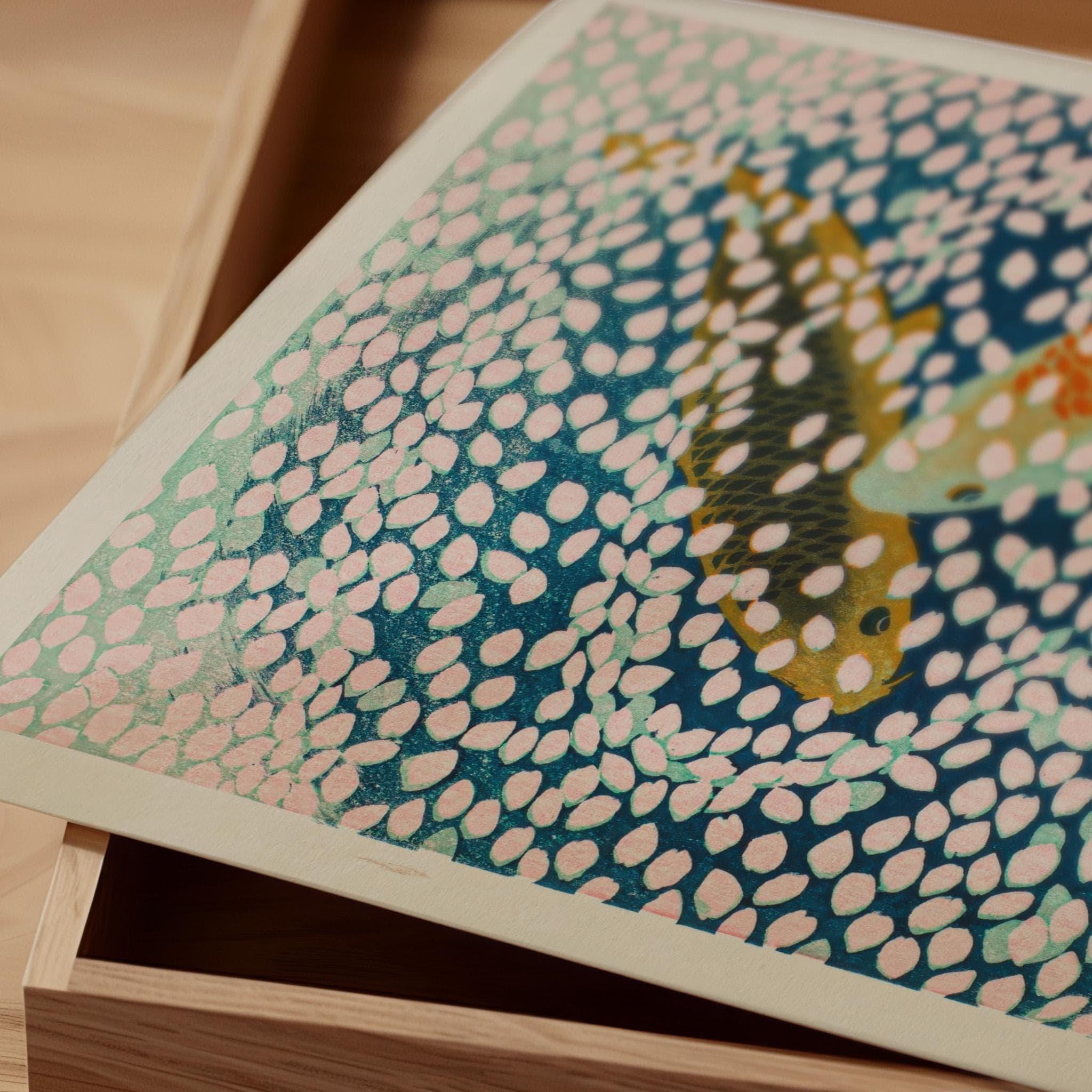 Shiro Kasamatsu's Wave of Petals | PRINT | Our Most Exceptionally Beautiful Vintage Japanese Woodblock Art | Available framed - 9ArtPrints