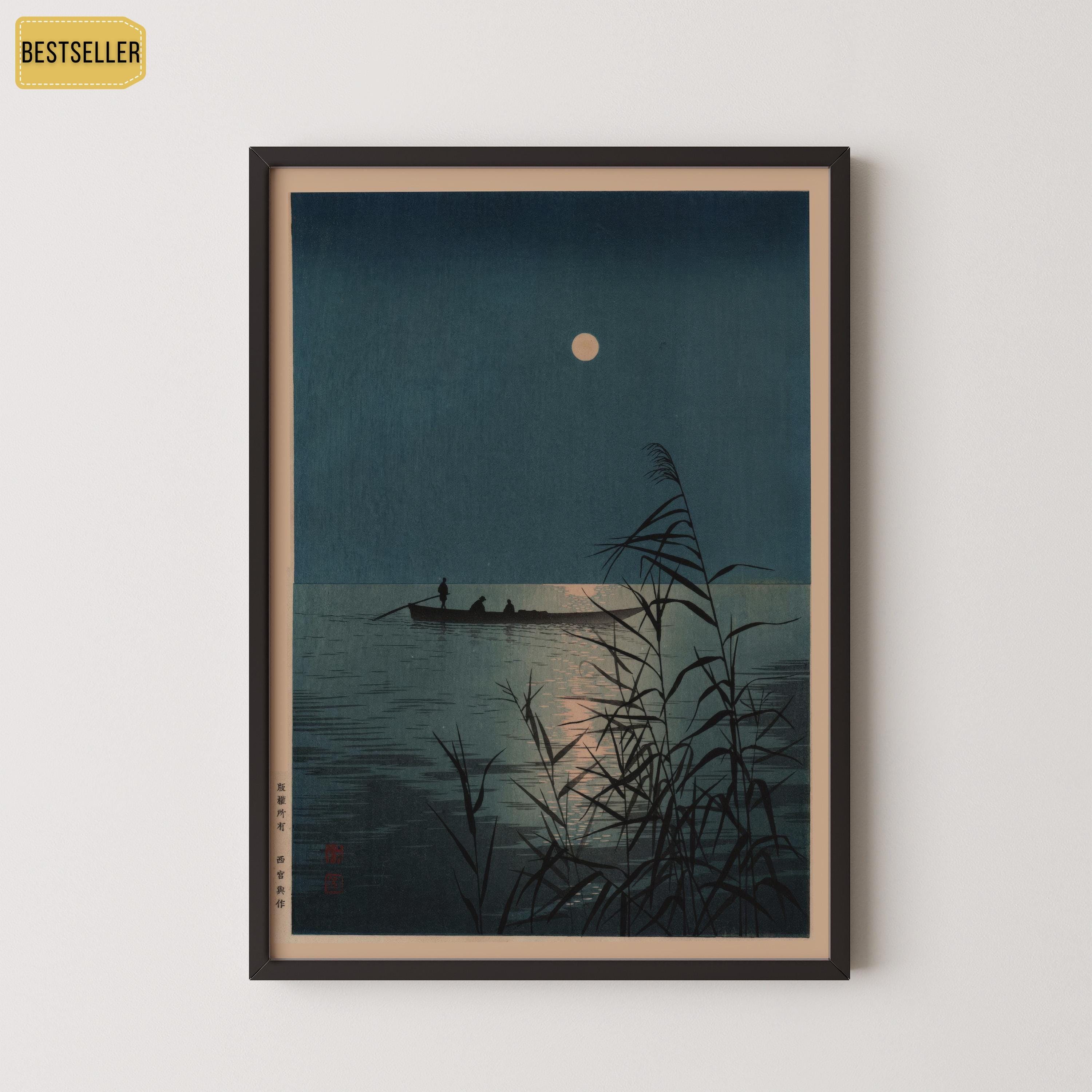 Shoda Koho - Moonlit Sea | PRINT | Our Stunning Bestseller | Vintage Japanese Woodblock Ukiyo - e Art