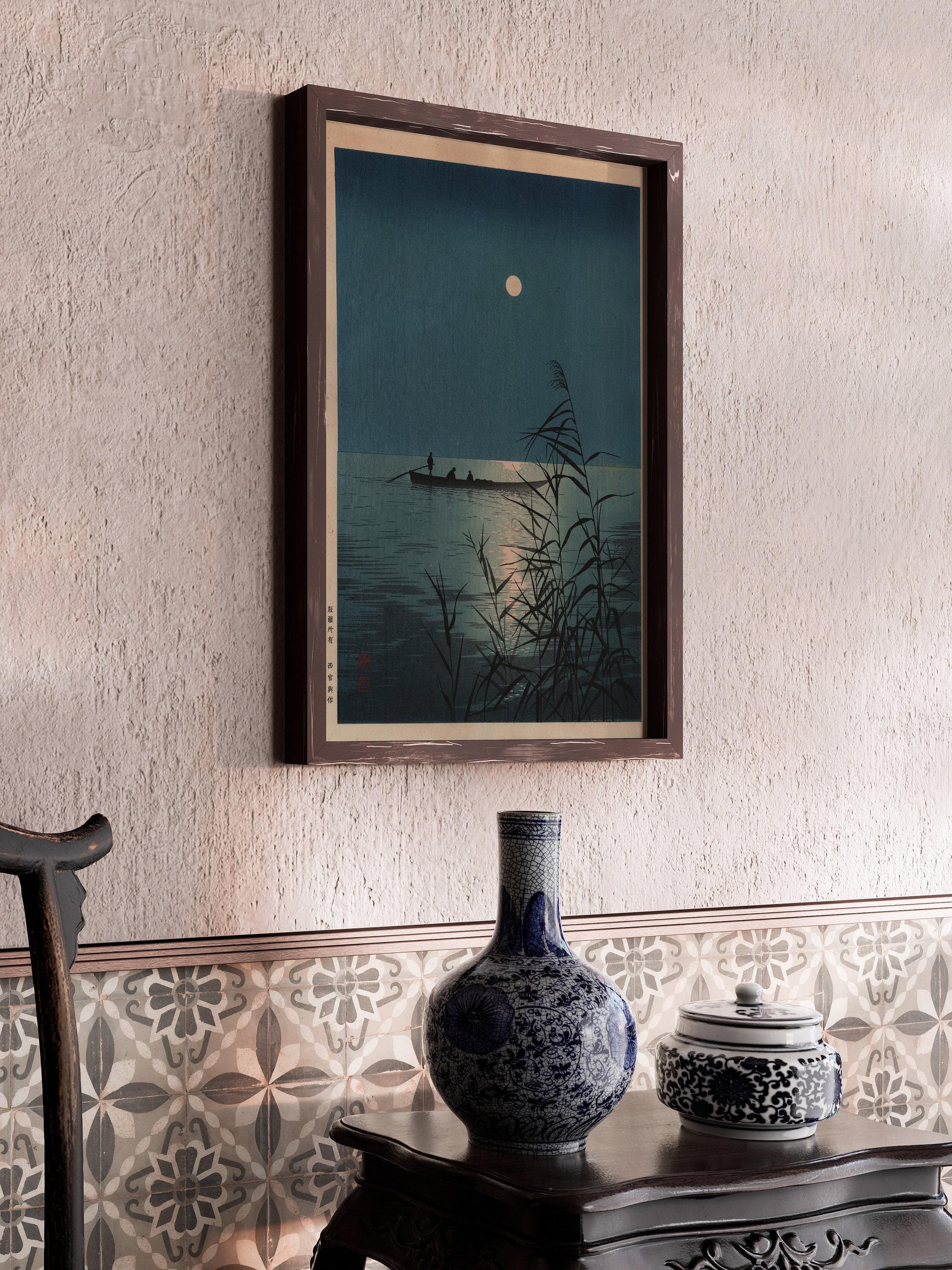 Shoda Koho - Moonlit Sea | PRINT | Our Stunning Bestseller | Vintage Japanese Woodblock Ukiyo - e Art