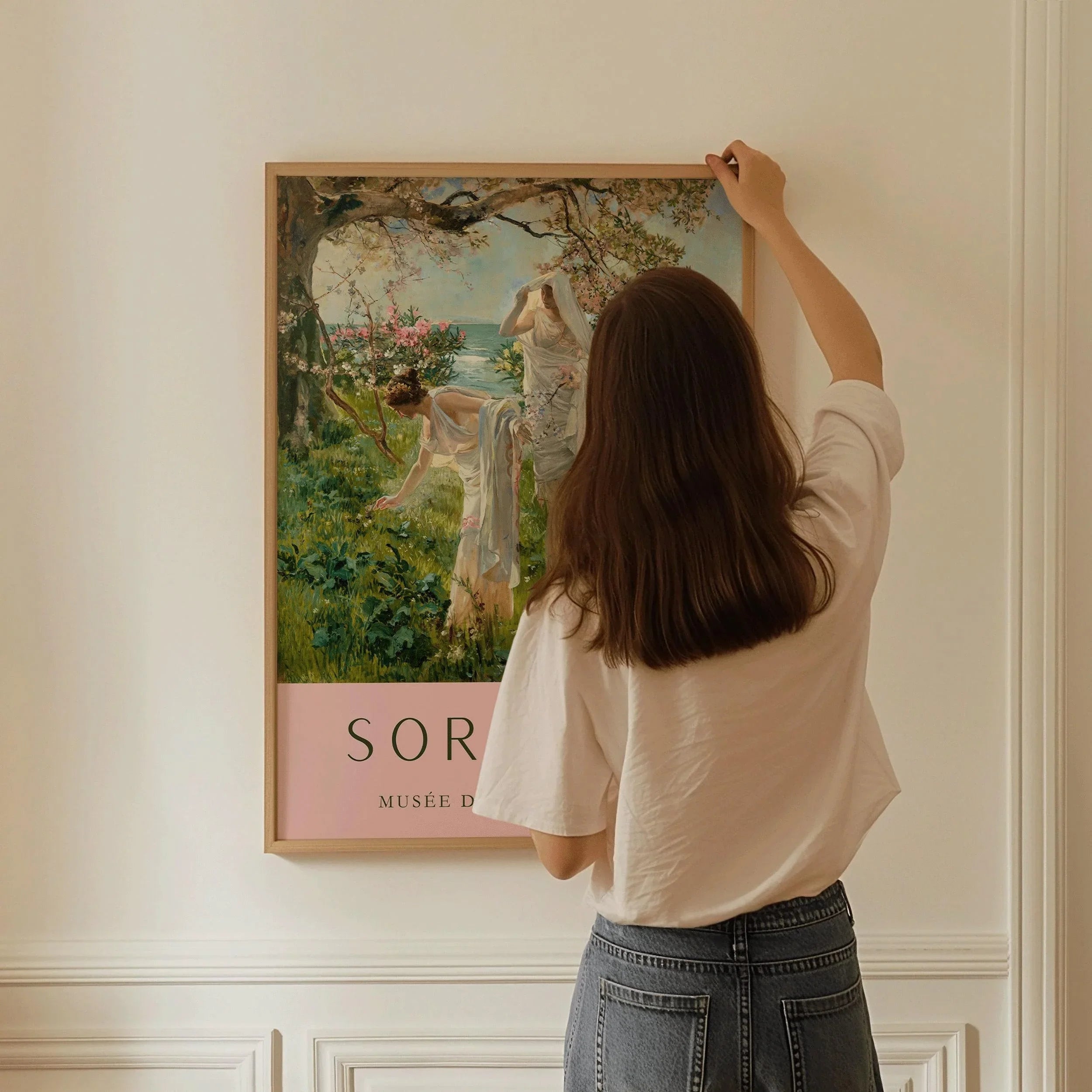 Sorolla Greek Girls Print: Classic Spanish Fine Art (Framed or Unframed) - 9ArtPrints