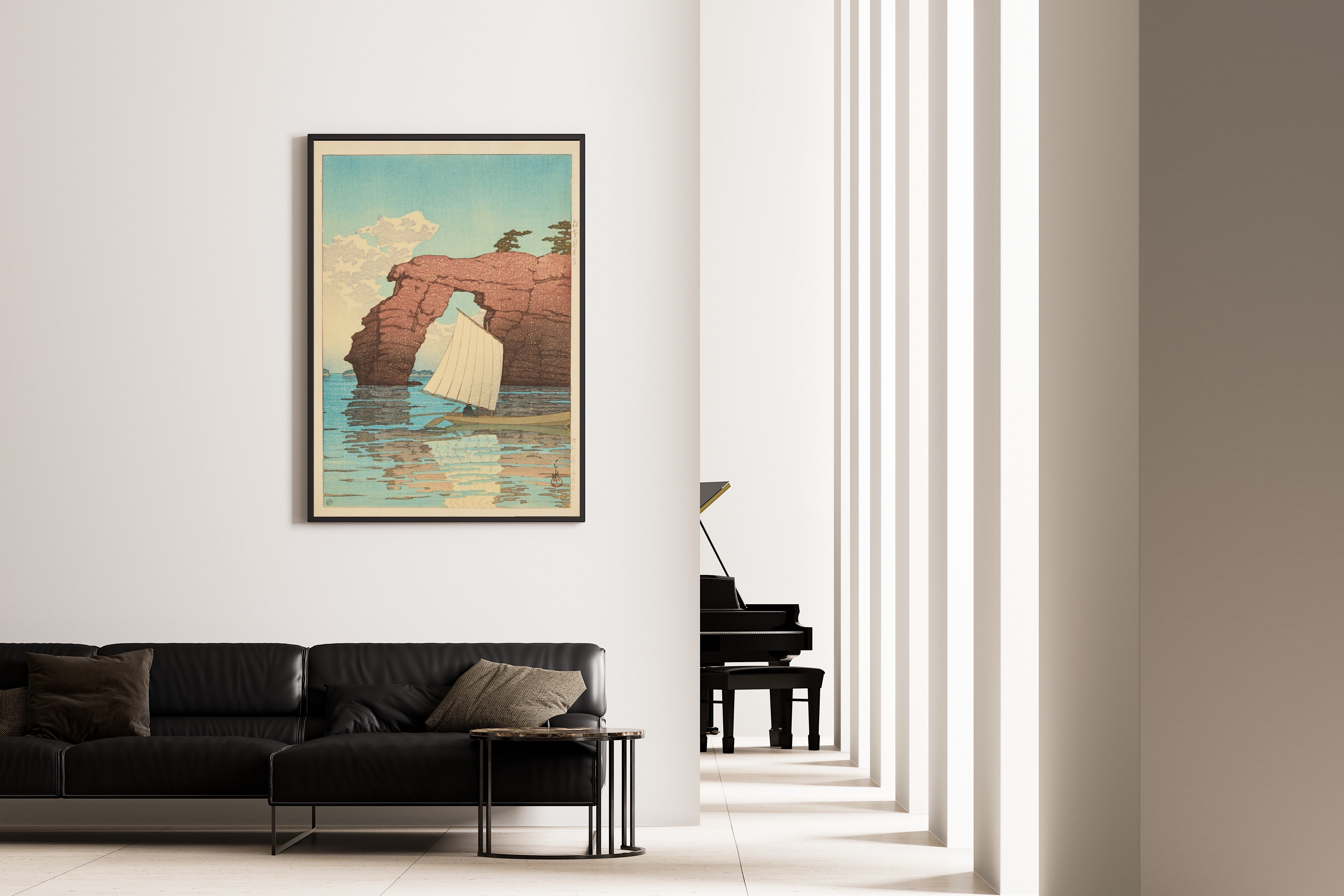 Kawase Hasui — Zaimoku Island, Matsushima | Japanese Woodblock Print (Shin Hanga)