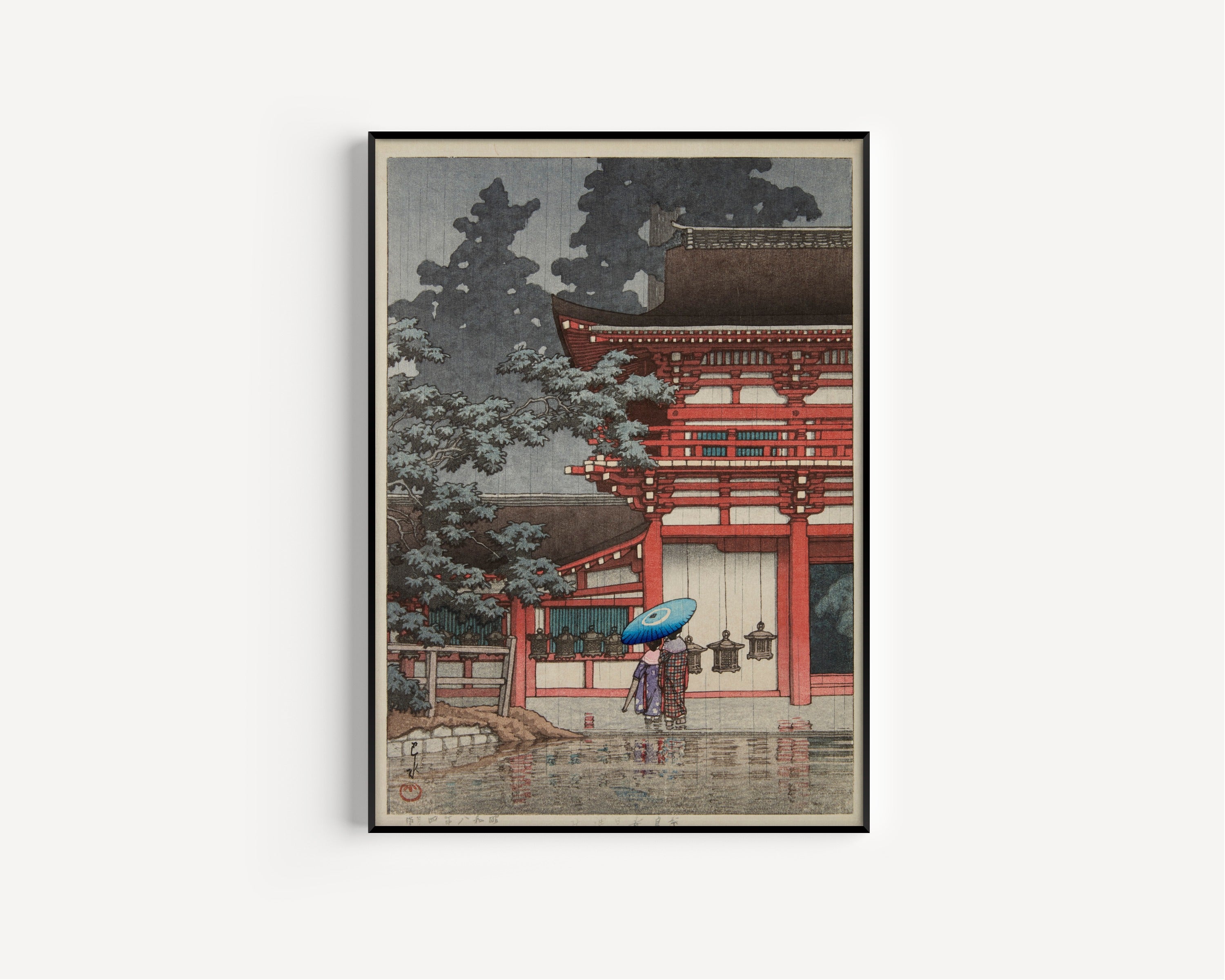 Kawase Hasui — Kasuga Shrine, Nara | Japanese Woodblock Print (Shin Hanga)