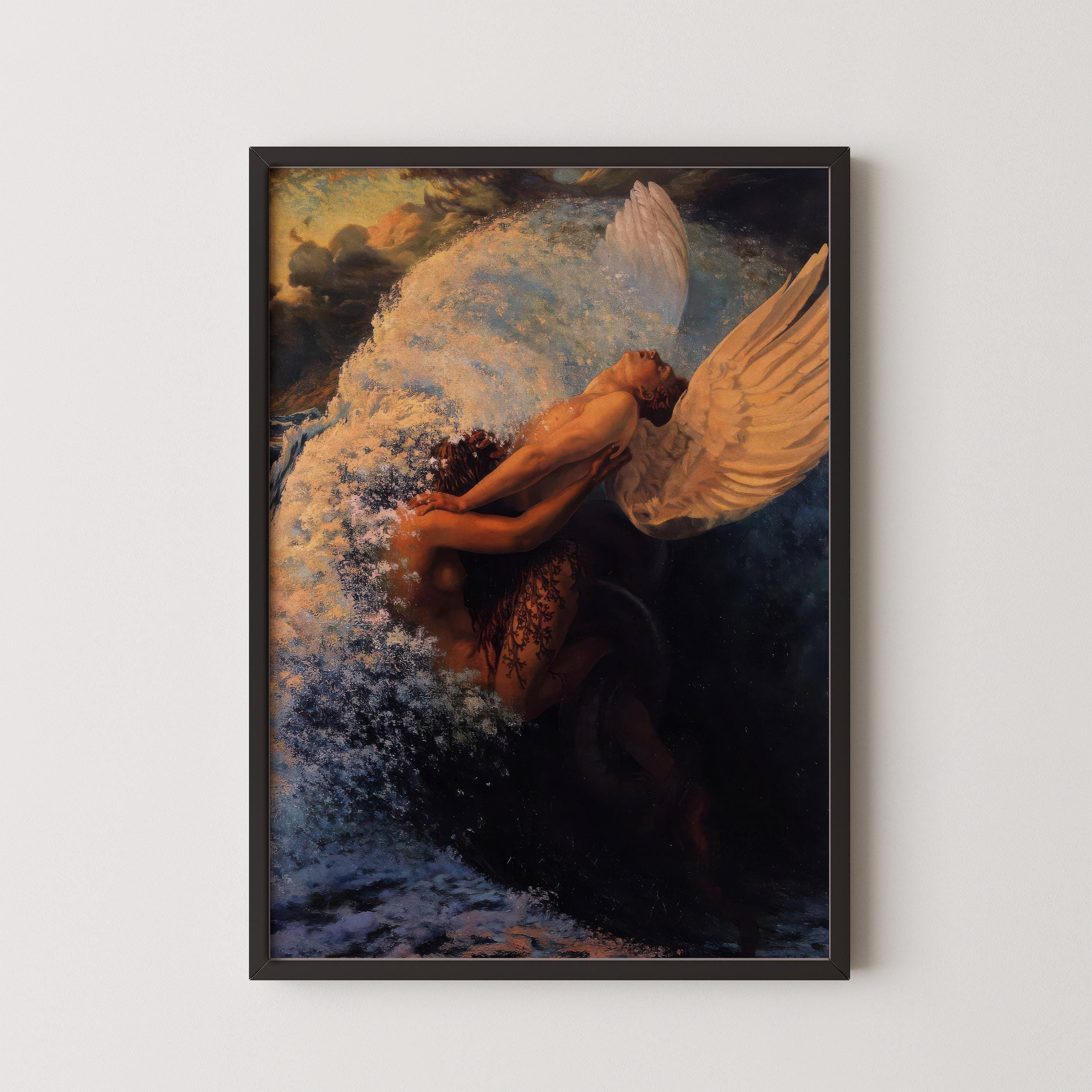 Spleen Versus Ideal - Carlos Schwabe | The Incredible Symbolist Masterpiece | Giclee Print Available Framed or Unframed - 9ArtPrints