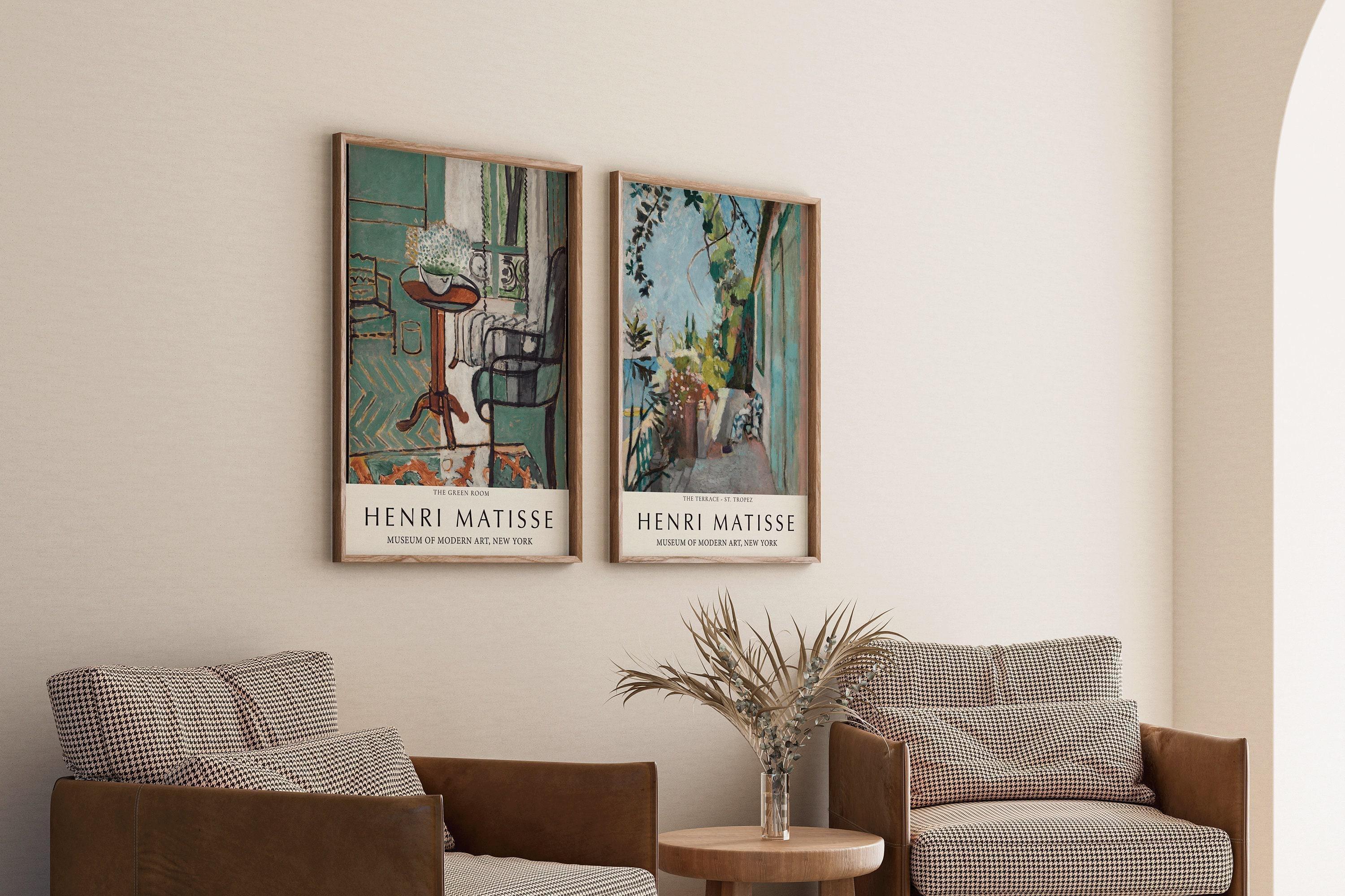 STATEMENT DUO Henri Matisse Prints - The Green Room and St. Tropez | | Museum Art Posters available framed - 9ArtPrints