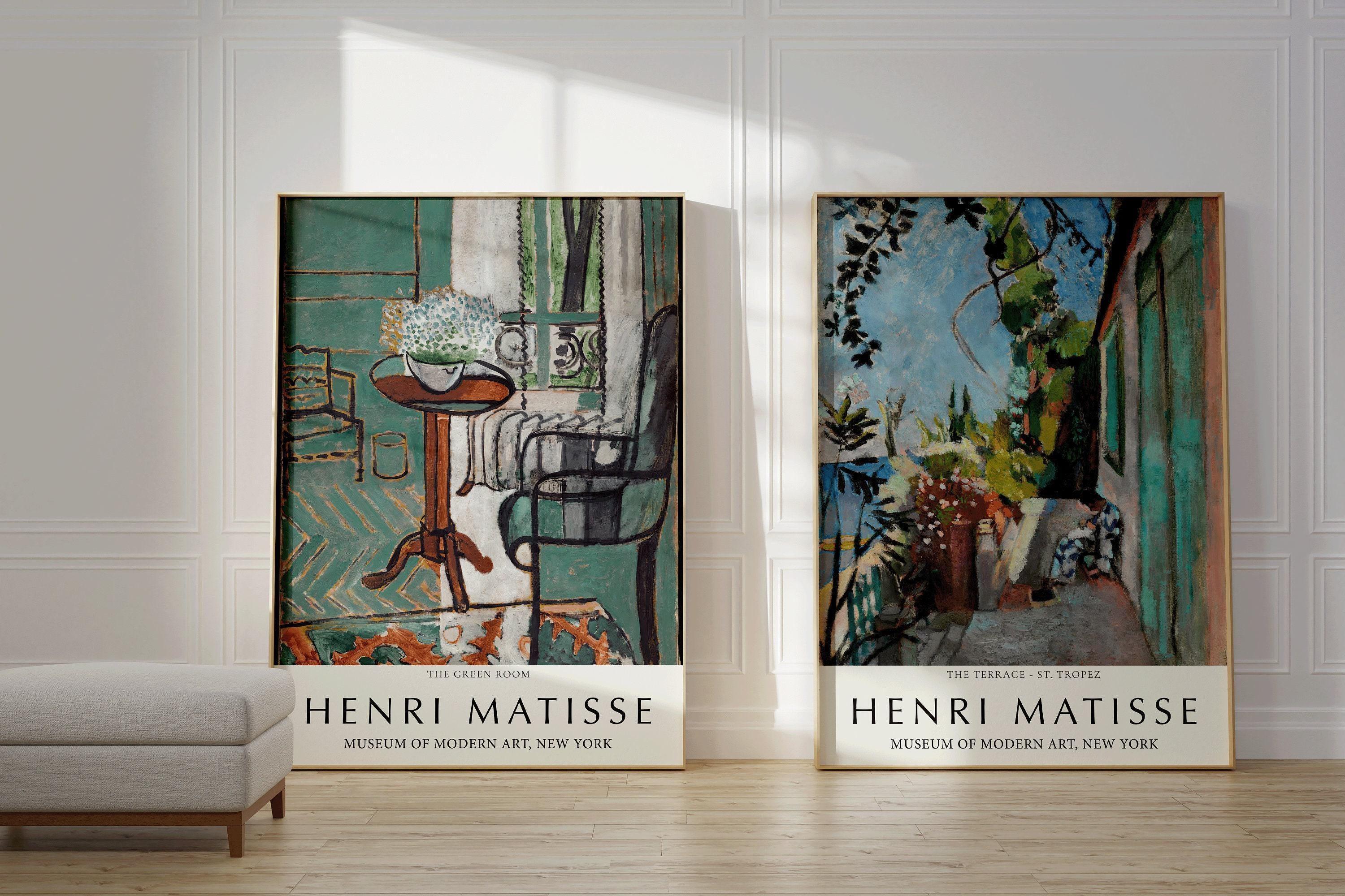 STATEMENT DUO Henri Matisse Prints - The Green Room and St. Tropez | | Museum Art Posters available framed - 9ArtPrints