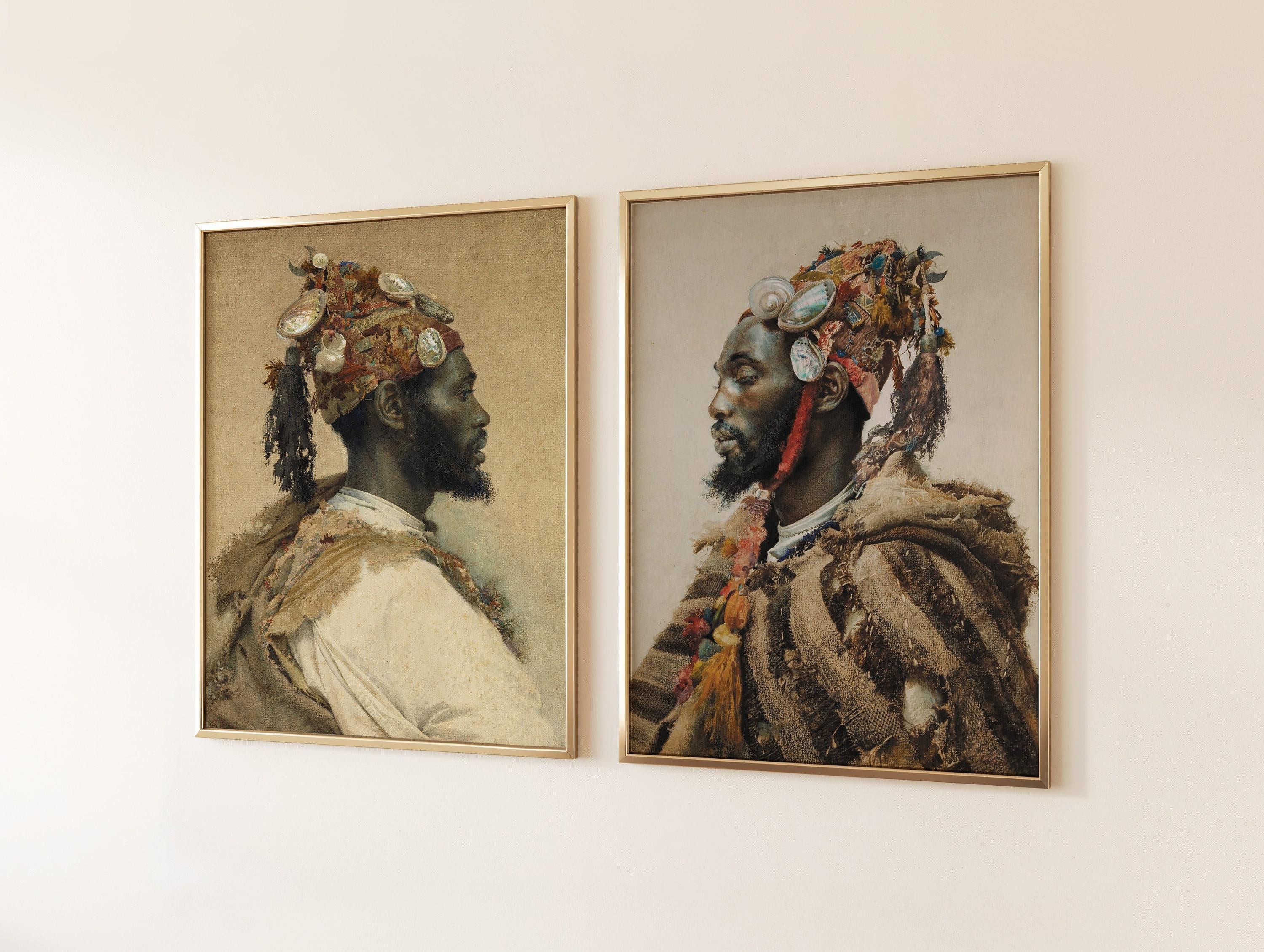 STATEMENT DUO Orientalist Art Prints - Josep Tapiró i Baró | | Vintage Art available framed - 9ArtPrints