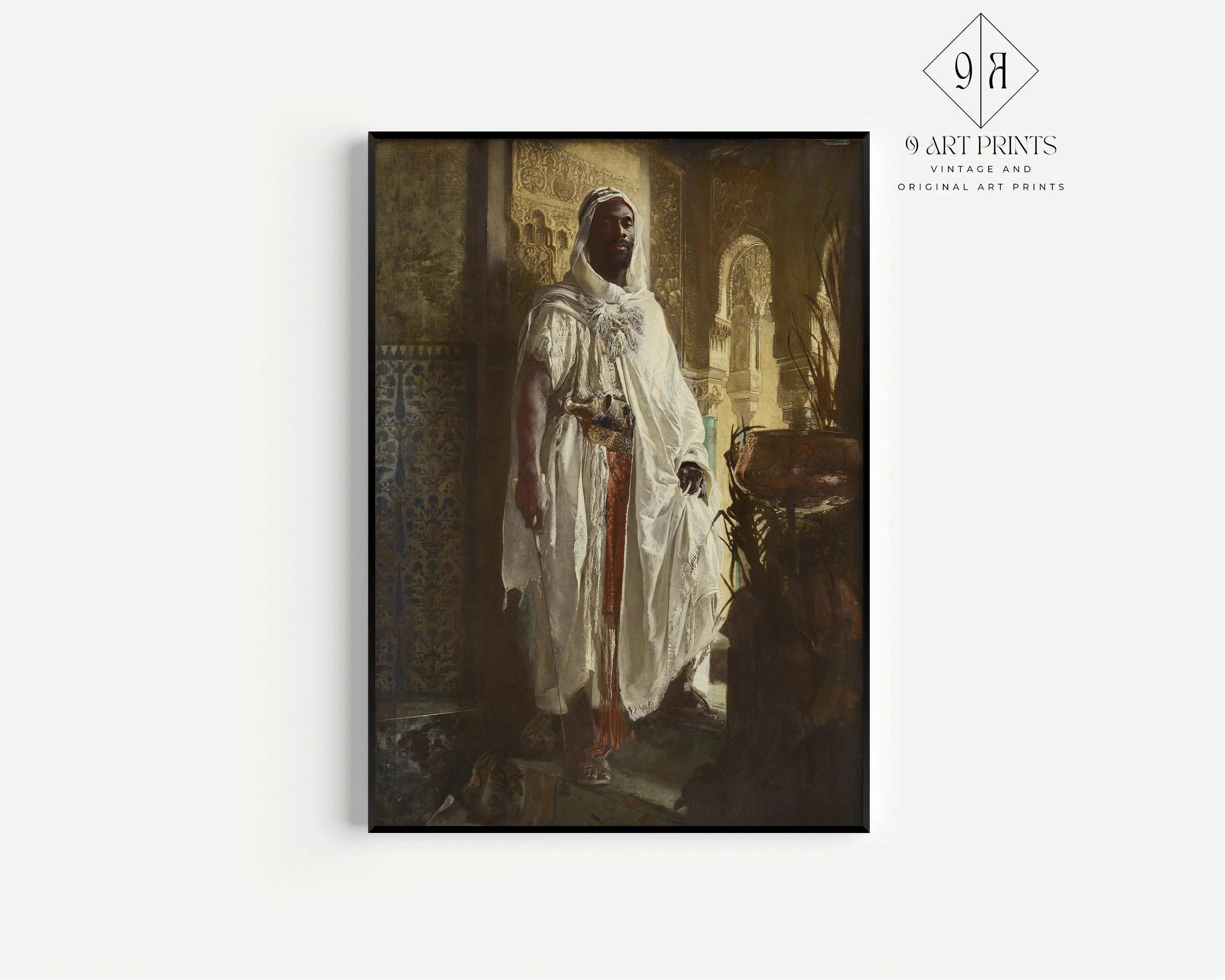 STATEMENT DUO Orientalist Art Prints - The Moorish Chief and The Moorish King | Edouard Charlemont and Rubens Art available framed - 9ArtPrints