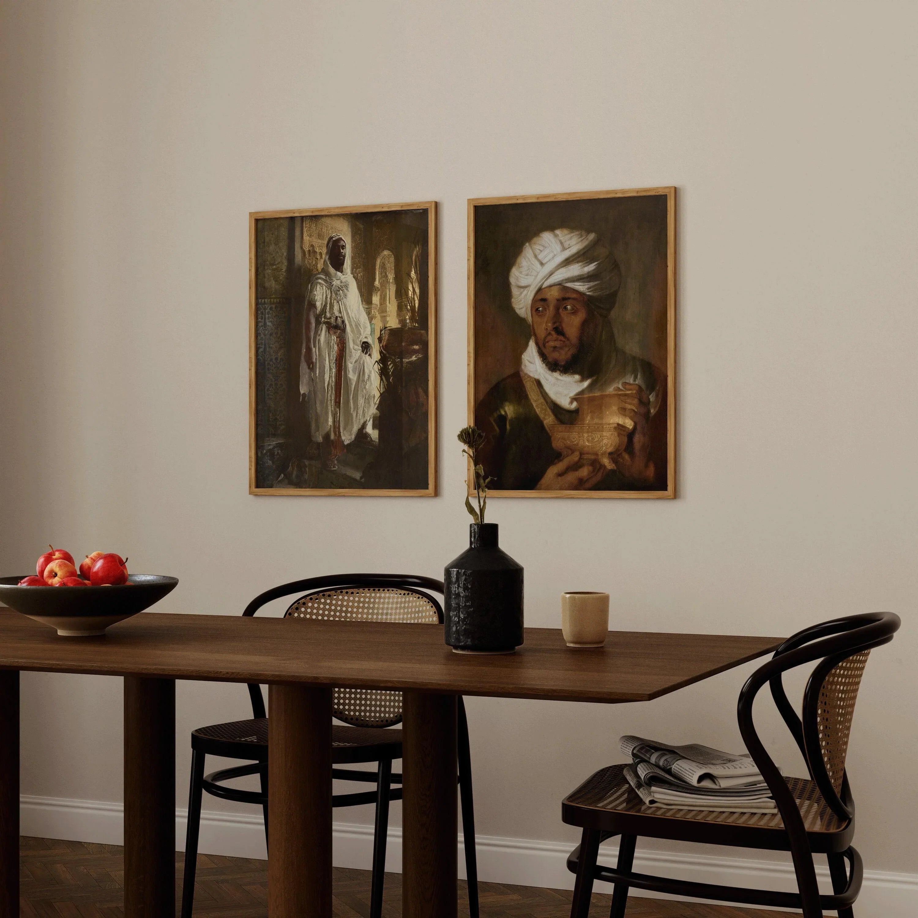 STATEMENT DUO Orientalist Art Prints - The Moorish Chief and The Moorish King | Edouard Charlemont and Rubens Art available framed - 9ArtPrints