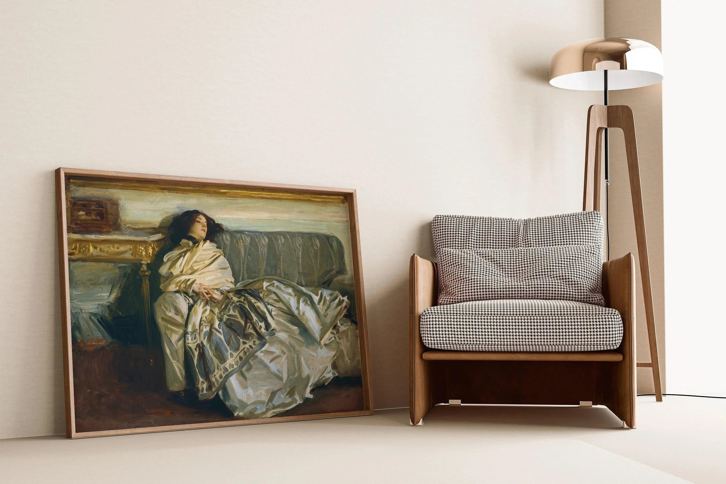 STATEMENT DUO Tired AF Ladies | Ramon Casas After the Dance and John Singer Sargent's NonChaloir | Classic Art available framed - 9ArtPrints