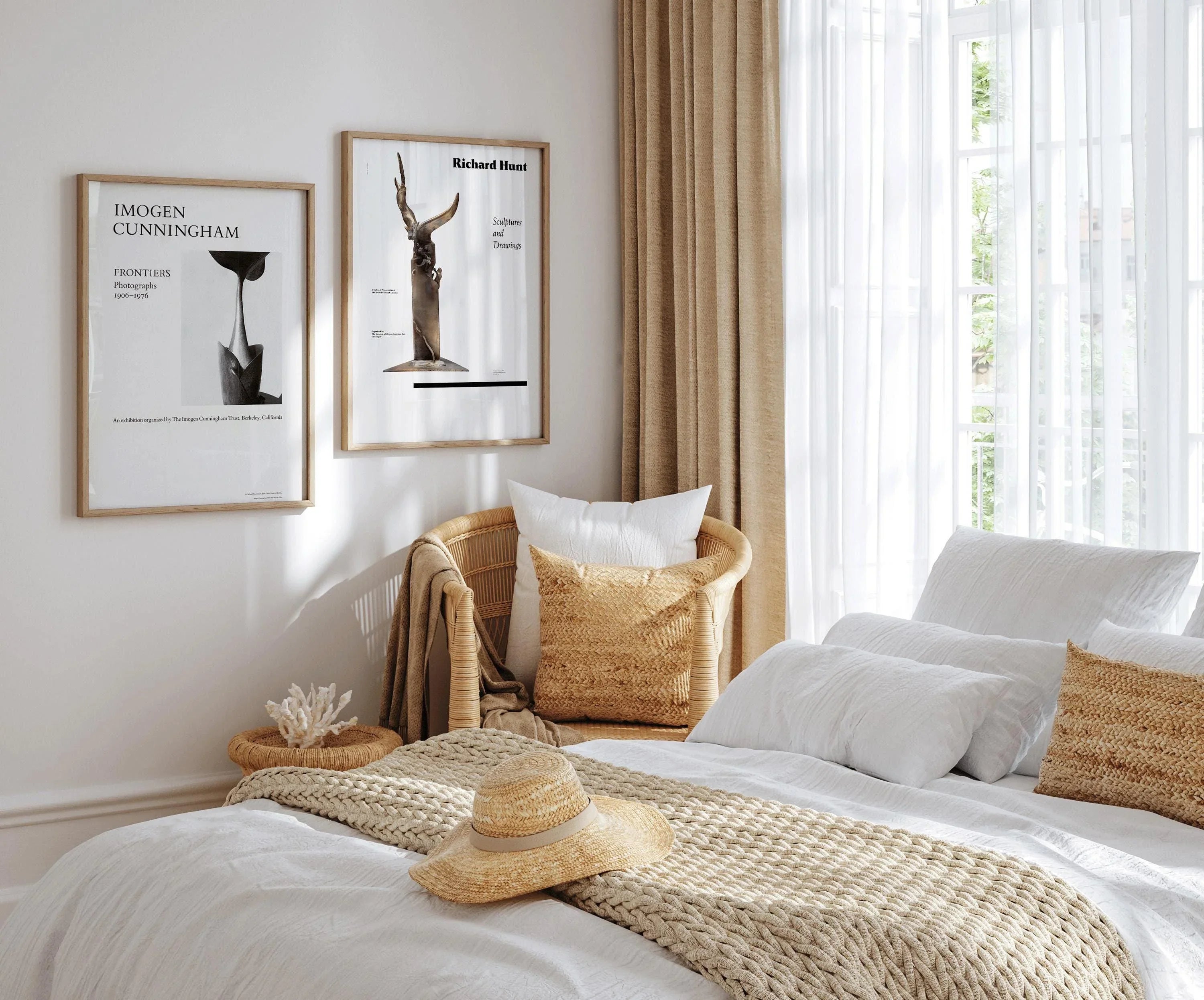 STATEMENT DUO USIA Posters - Imogen Cunningham and Richard Hunt | We Love This Gorgeous Minimalist Monochrome Set | Available framed - 9ArtPrints