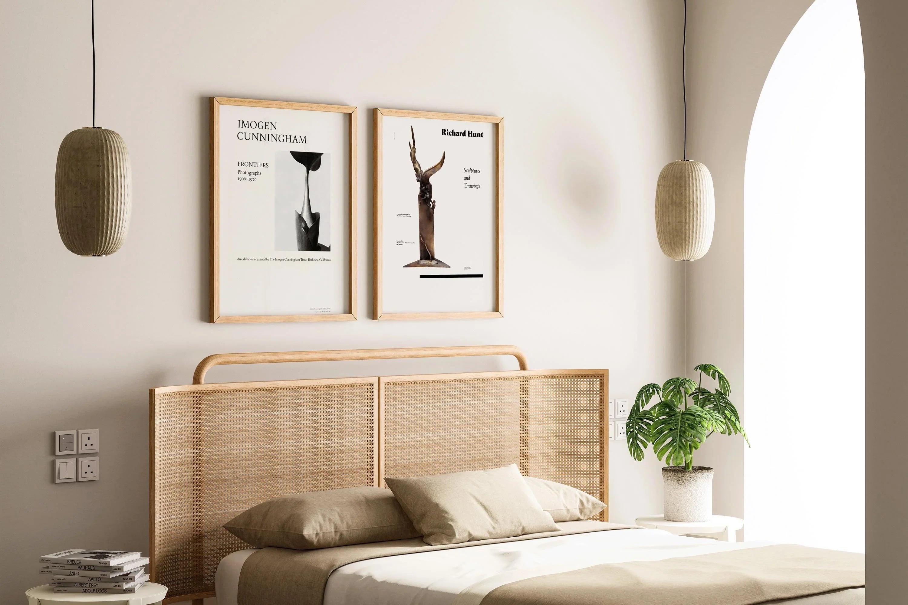 STATEMENT DUO USIA Posters - Imogen Cunningham and Richard Hunt | We Love This Gorgeous Minimalist Monochrome Set | Available framed - 9ArtPrints