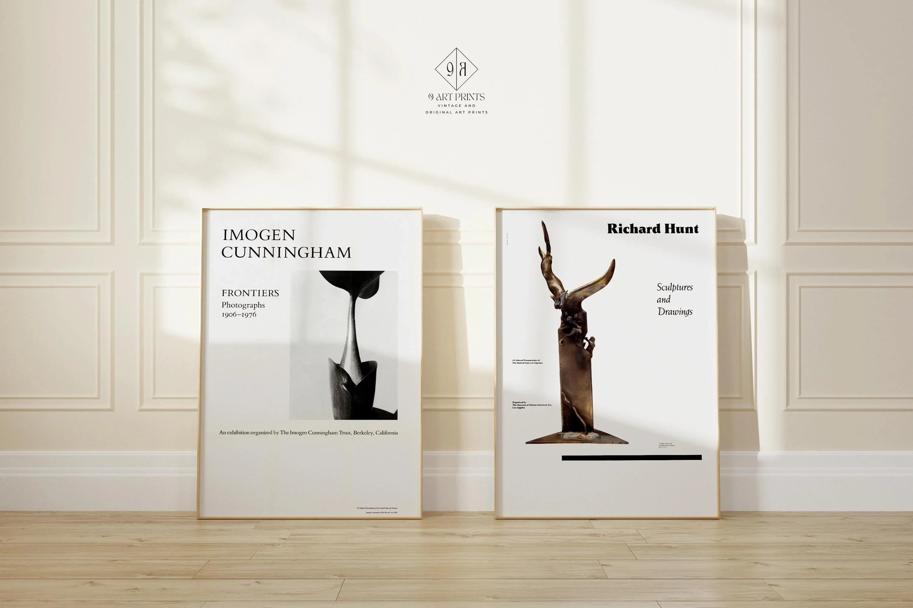 STATEMENT DUO USIA Posters - Imogen Cunningham and Richard Hunt | We Love This Gorgeous Minimalist Monochrome Set | Available framed - 9ArtPrints