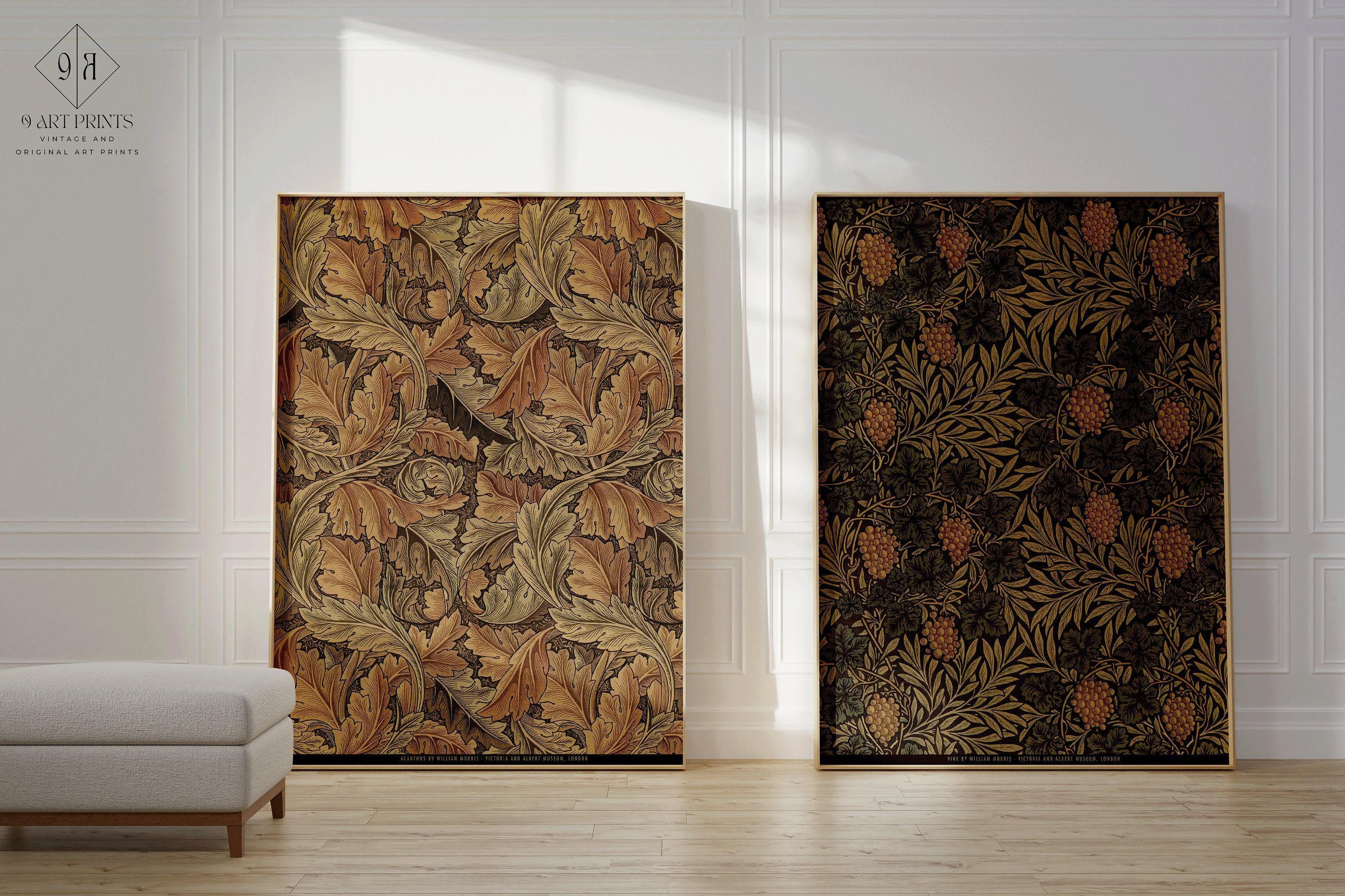 STATEMENT DUO William Morris Prints - Acanthus and Vine | | Vintage Botanical Patterns available framed - 9ArtPrints