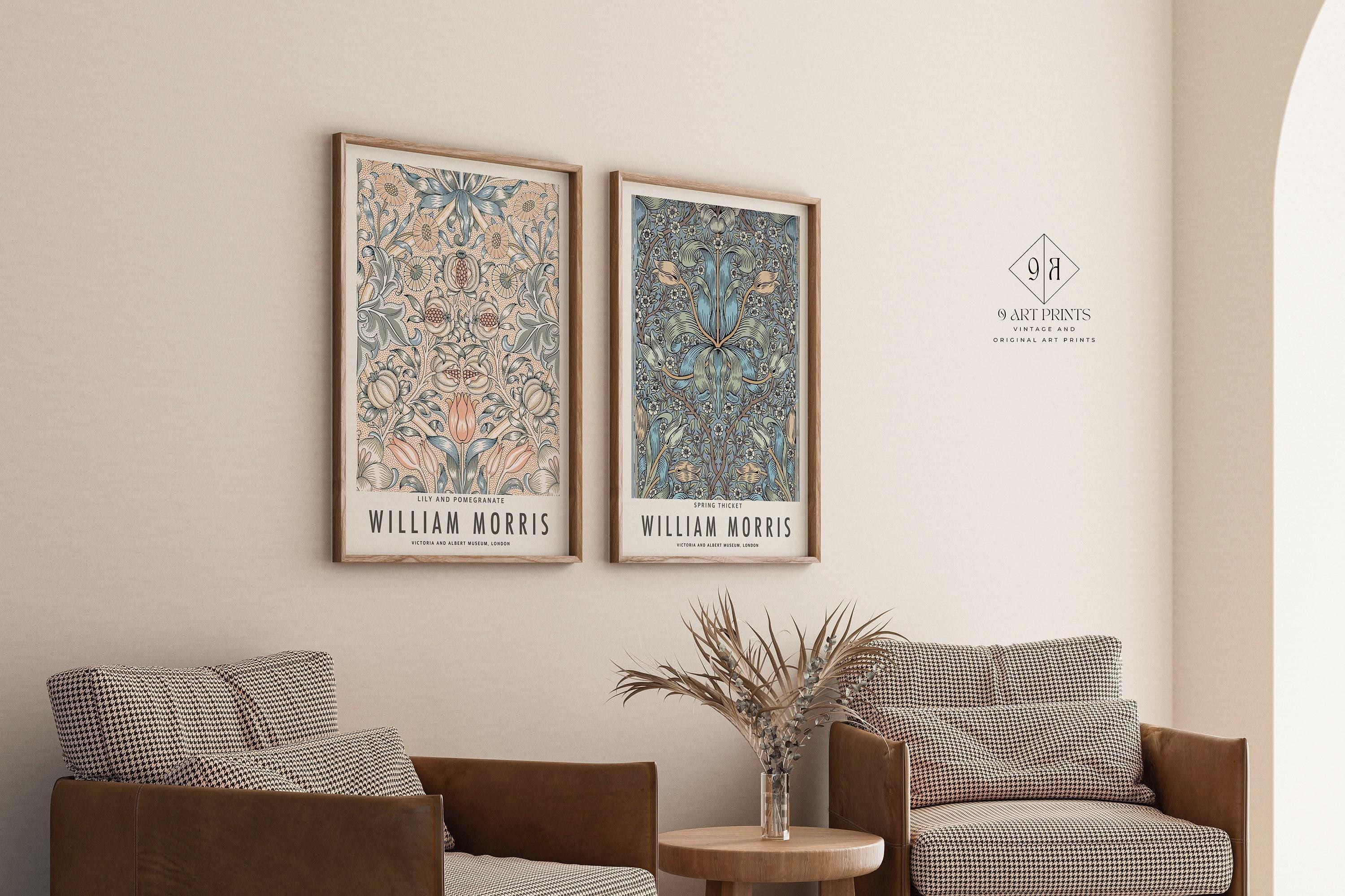 STATEMENT DUO William Morris Prints Spring Thicket and Lily and Pomegranate | | Vintage Botanical Patterns available framed - 9ArtPrints