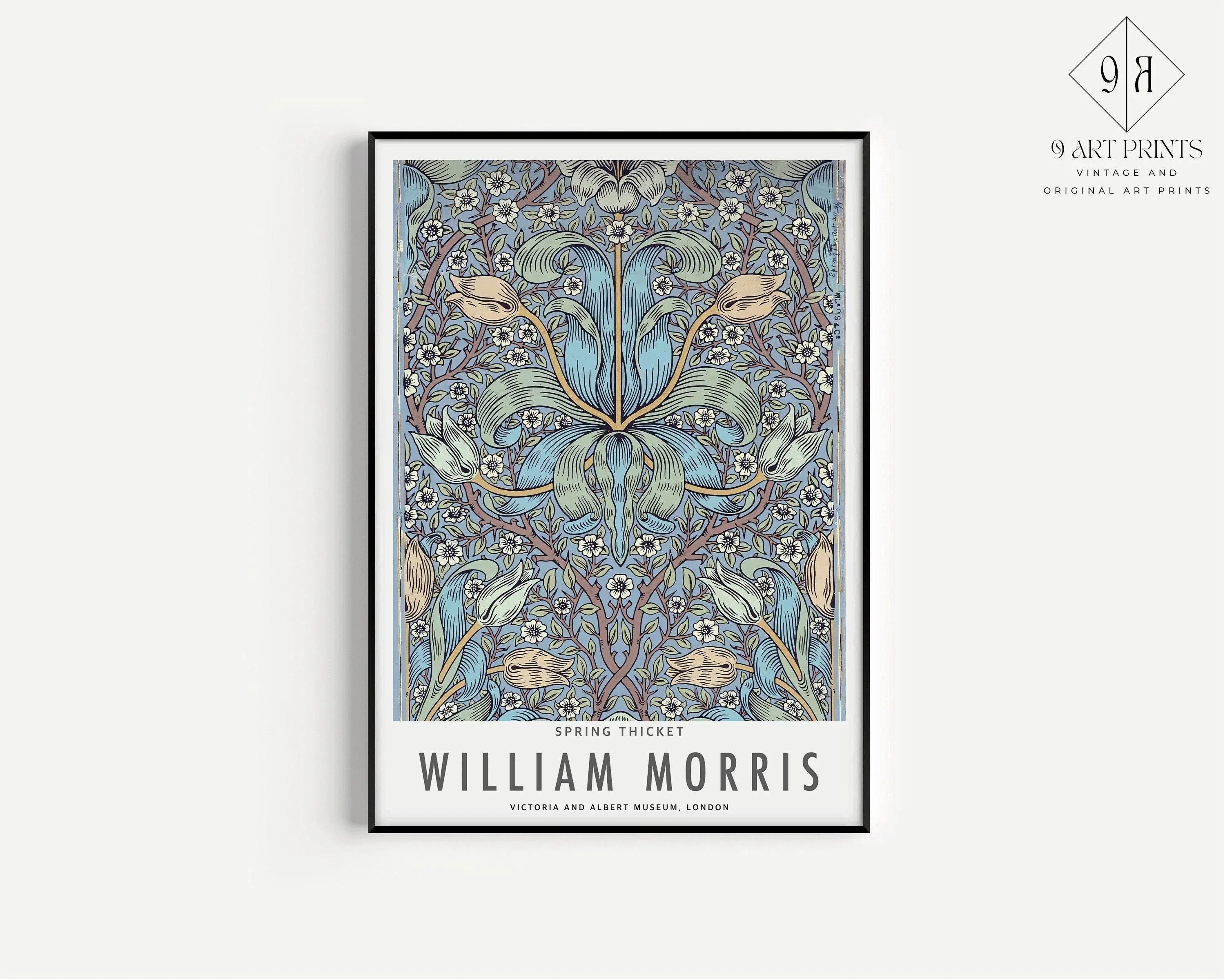 STATEMENT DUO William Morris Prints Spring Thicket and Lily and Pomegranate | | Vintage Botanical Patterns available framed - 9ArtPrints