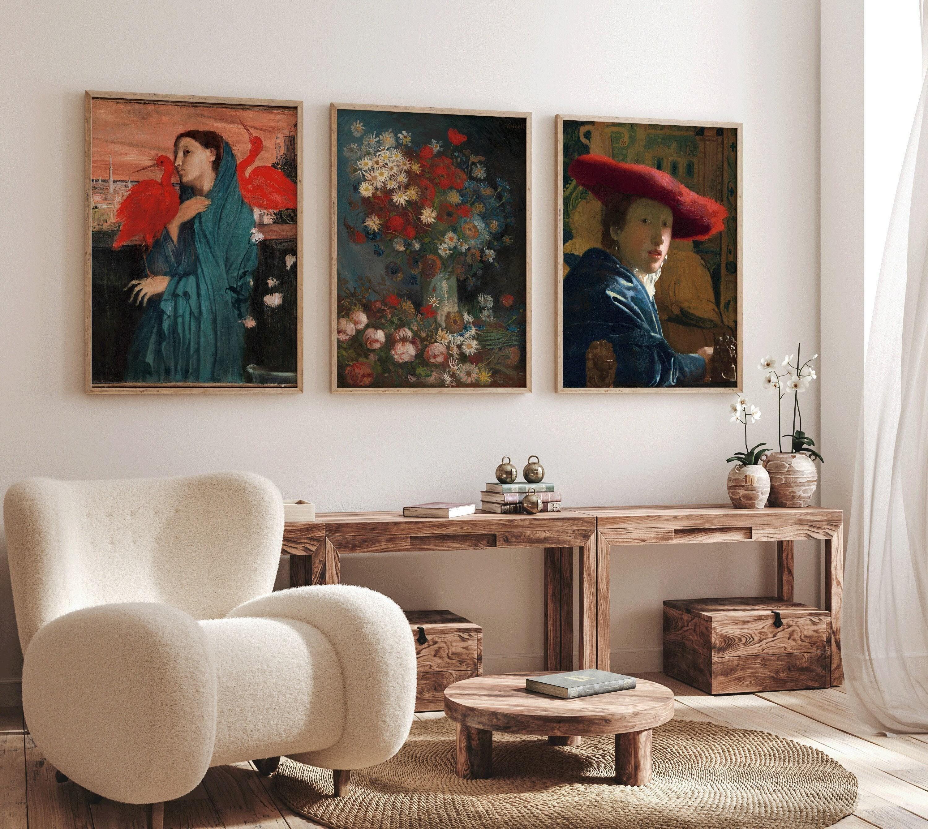 STATEMENT TRIO Classical Art | Degas, Vermeer and Van Gogh | Available framed or unframed - 9ArtPrints