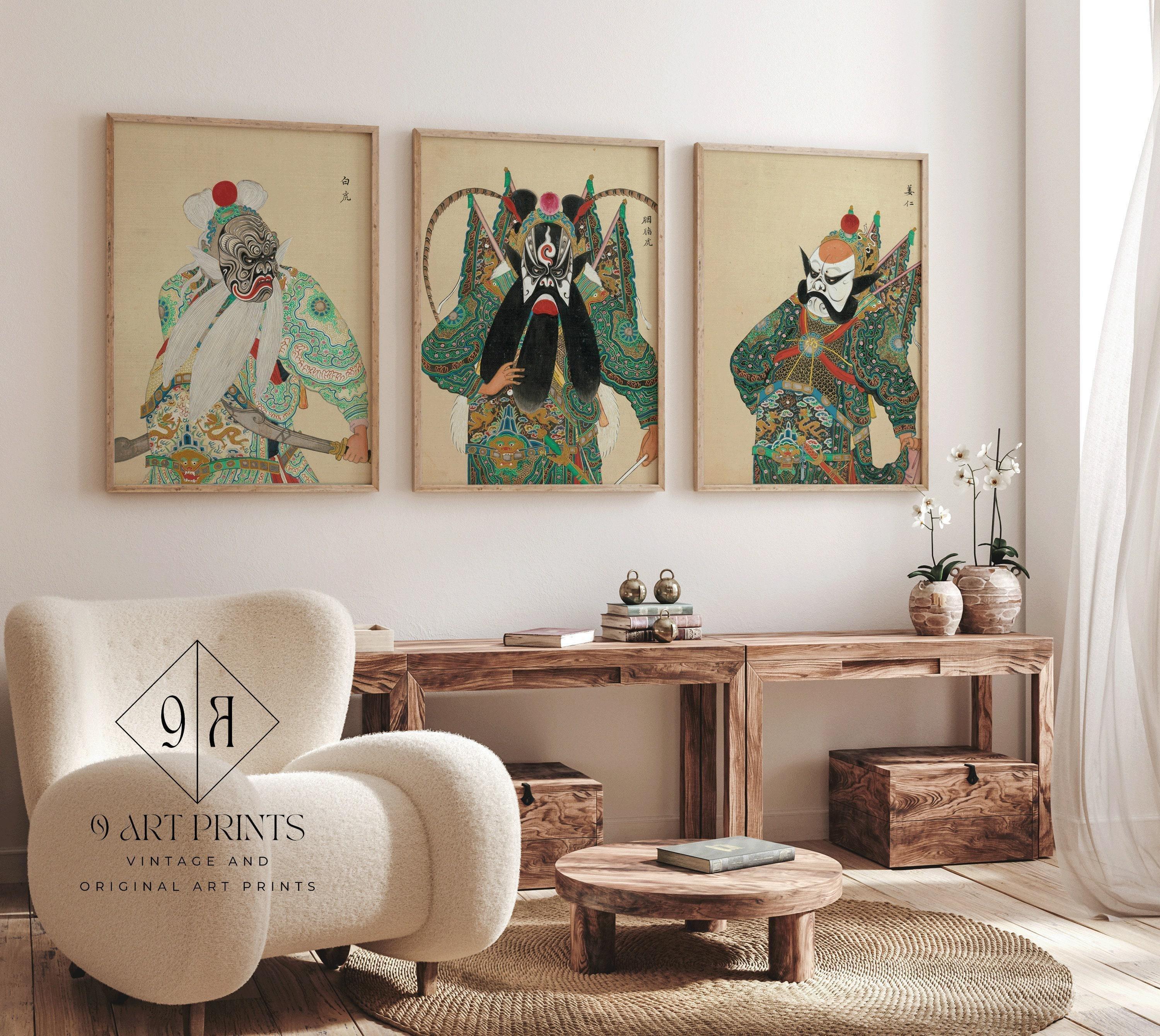 STATEMENT TRIO Peking Opera Art | Classic Chinese Art available framed - 9ArtPrints