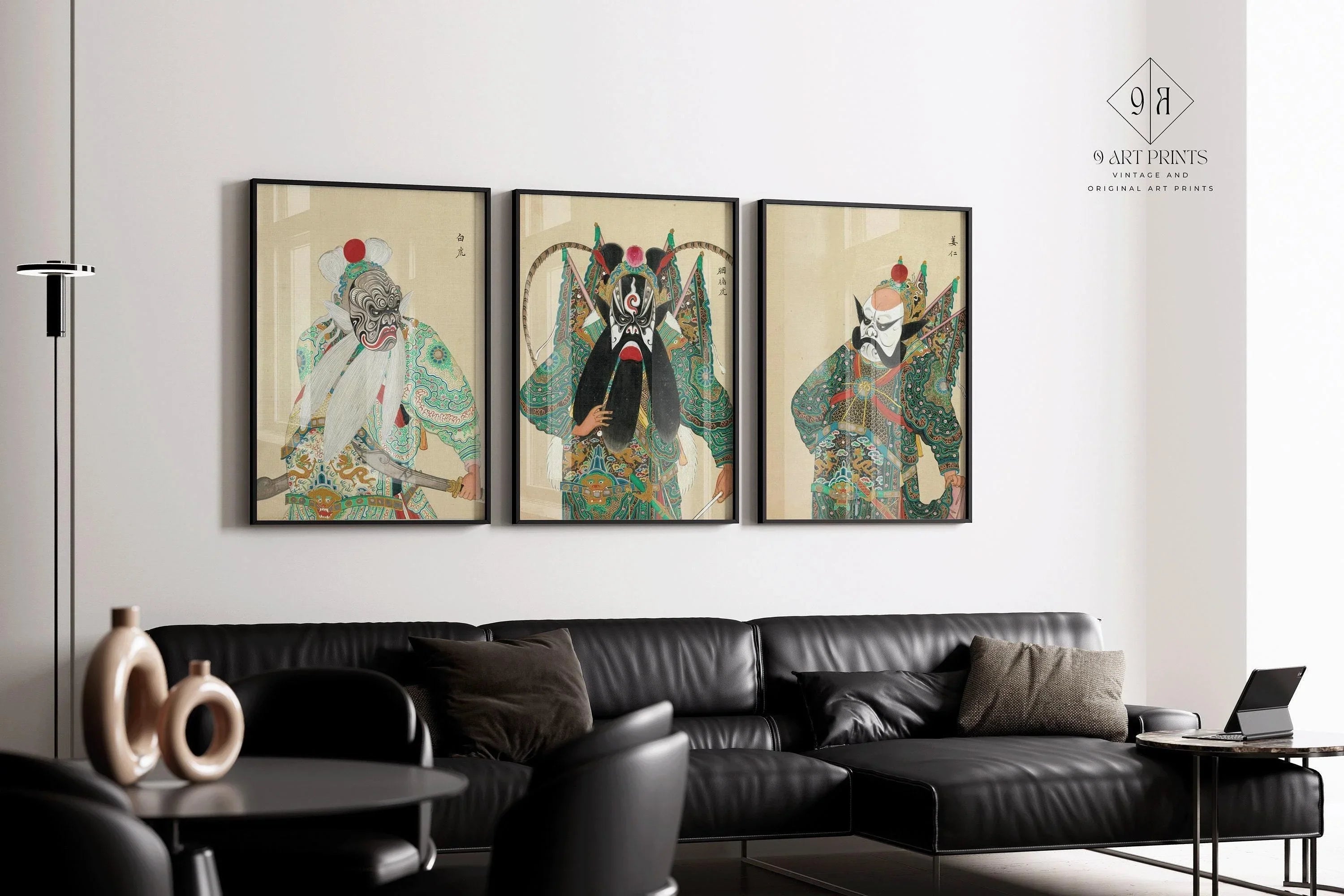 STATEMENT TRIO Peking Opera Art | Classic Chinese Art available framed - 9ArtPrints