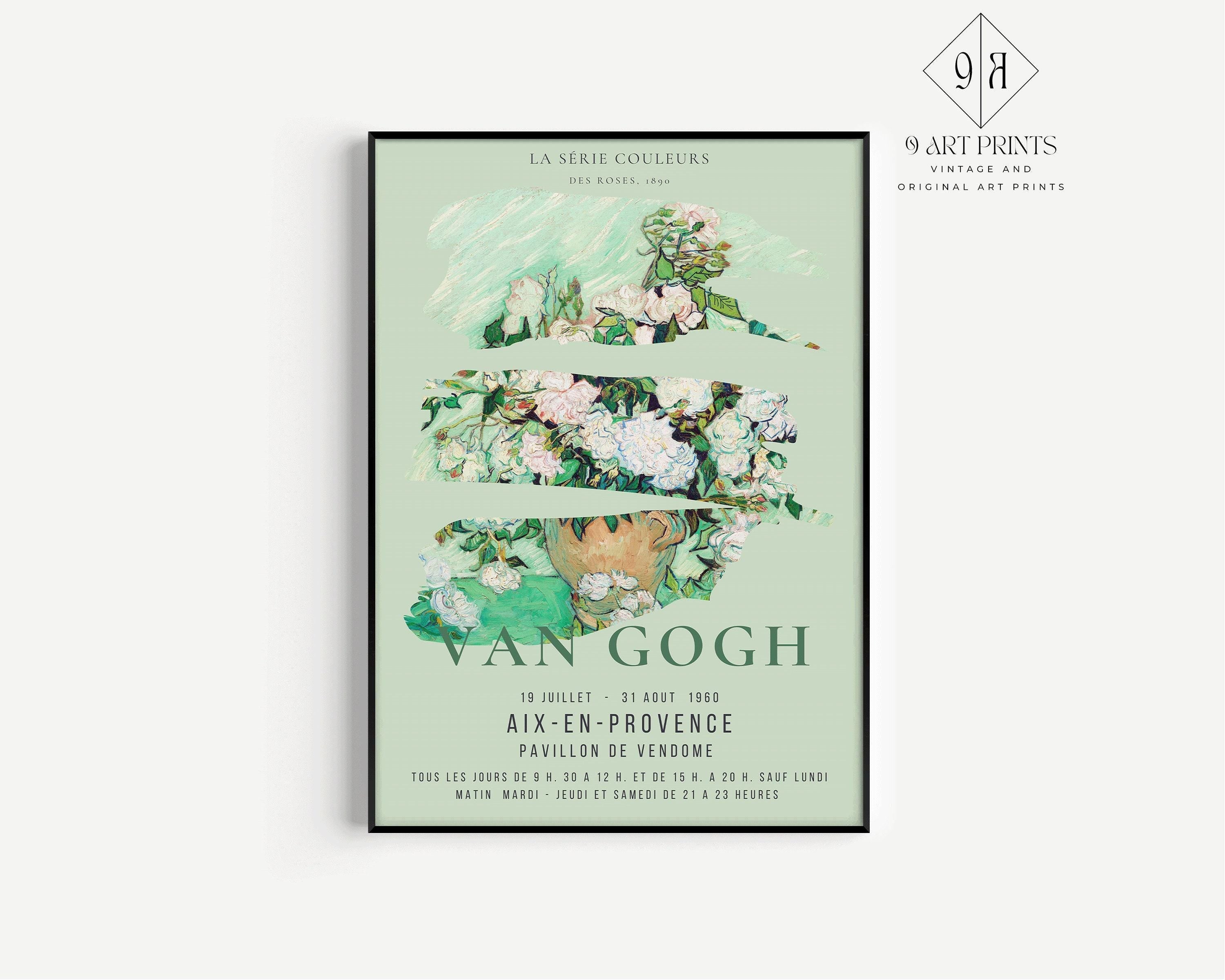 STATEMENT TRIO Van Gogh | Colour Series Museum Exhibition Art | Classical Art Set Available Framed or Unframed - 9ArtPrints