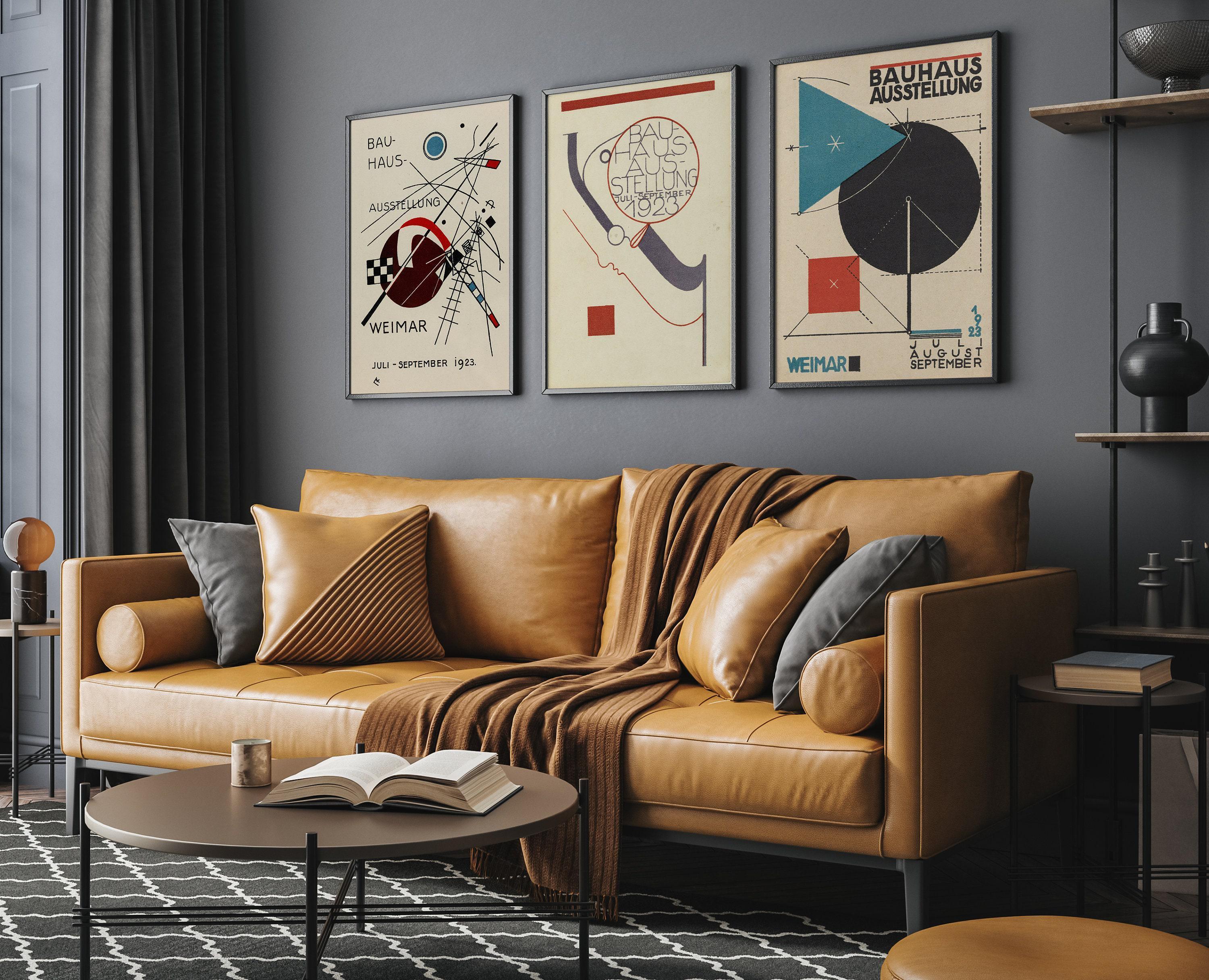 STATEMENT TRIO Vintage Bauhaus | Mid - Century Ausstellung Prints | Available framed or unframed - 9ArtPrints