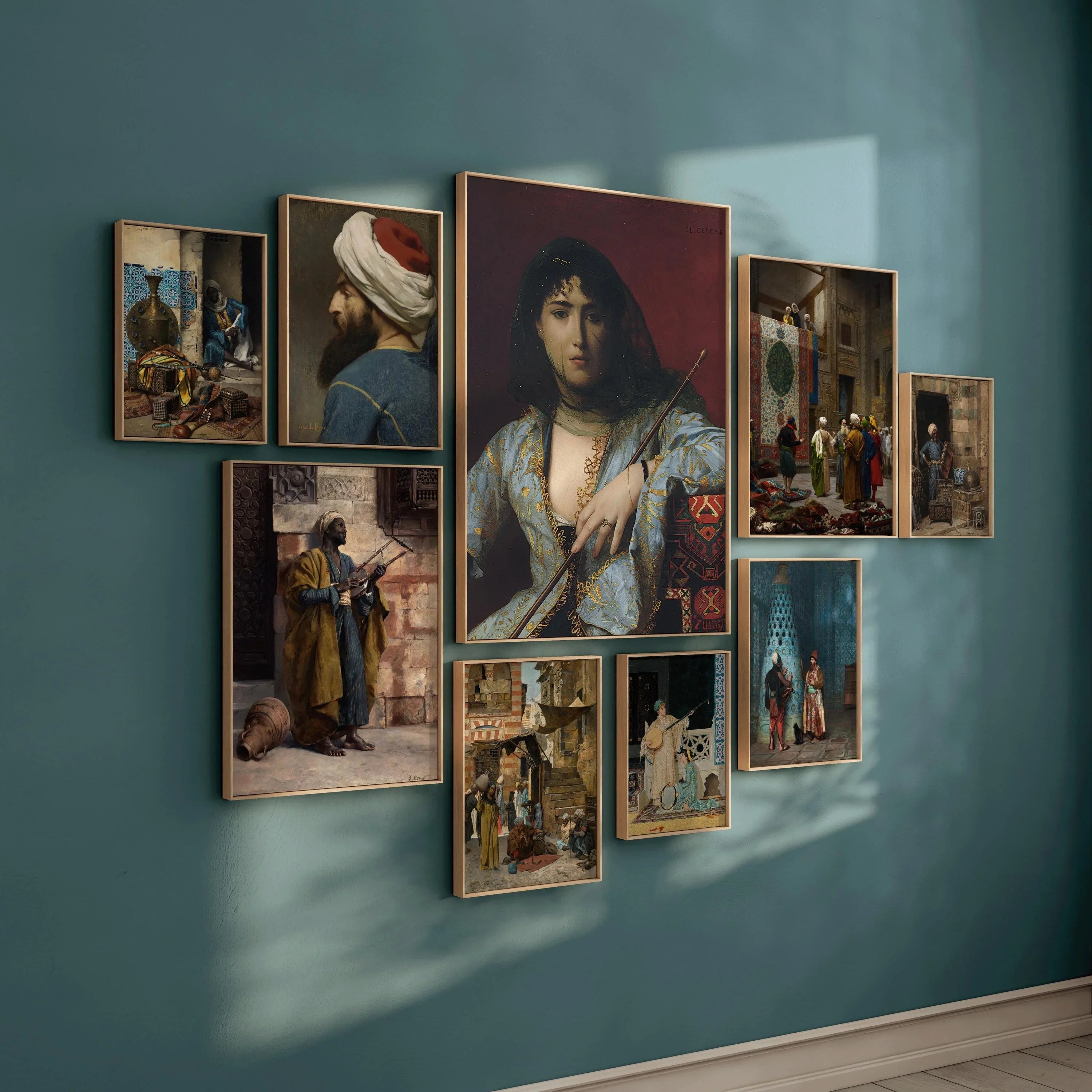 STATEMENT WALL - Eastward Gaze: Art Inspired by the Ottoman and Arab Worlds | Gerome, Ernst and Lefebvre available framed - 9ArtPrints