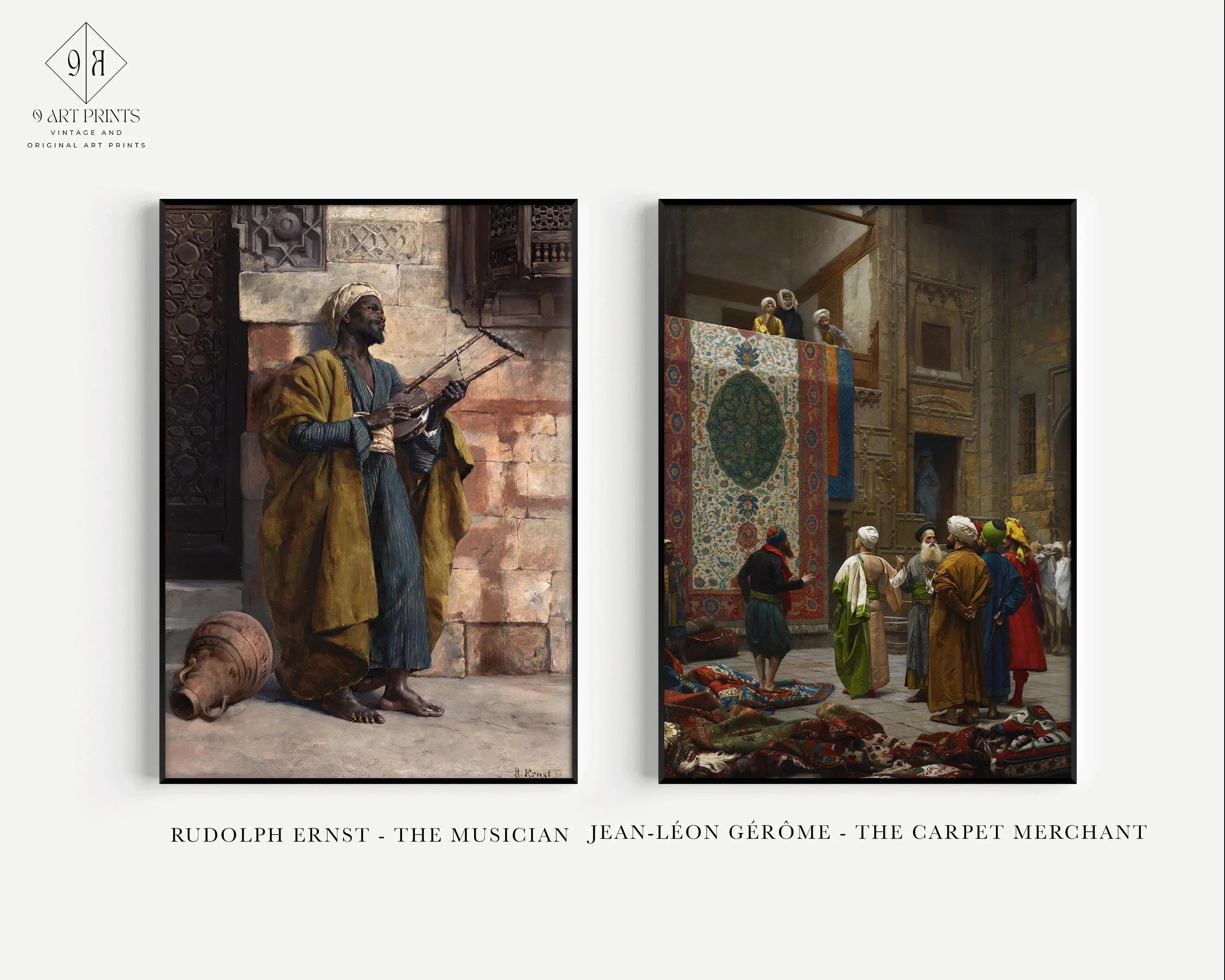 STATEMENT WALL - Eastward Gaze: Art Inspired by the Ottoman and Arab Worlds | Gerome, Ernst and Lefebvre available framed - 9ArtPrints