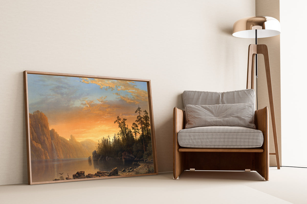 Albert Bierstadt — Sunset in California | Landscape Fine Art Print