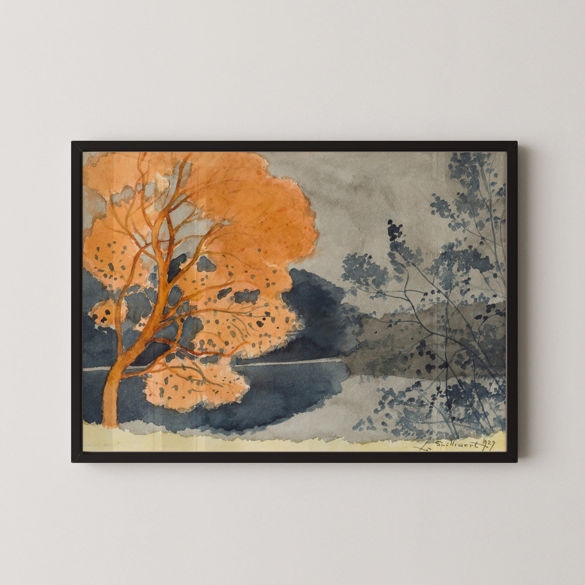 Léon Spilliaert — Étang en automne | Symbolist Art Print