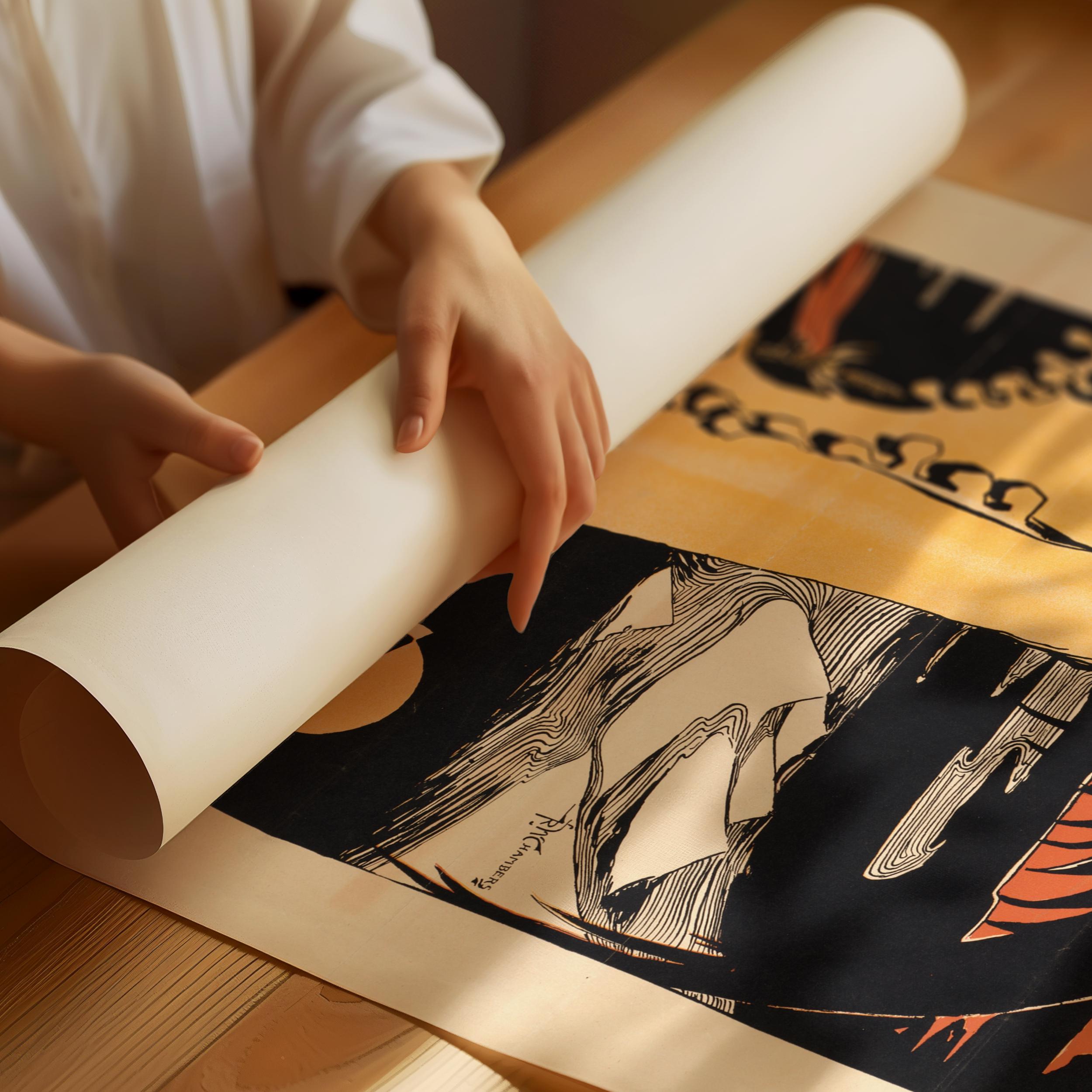 The King in Yellow Poster | Art Nouveau Gothic Horror Print | Vintage Book Cover | Dark Academia Wall Decor available handframed or unframed - 9ArtPrints
