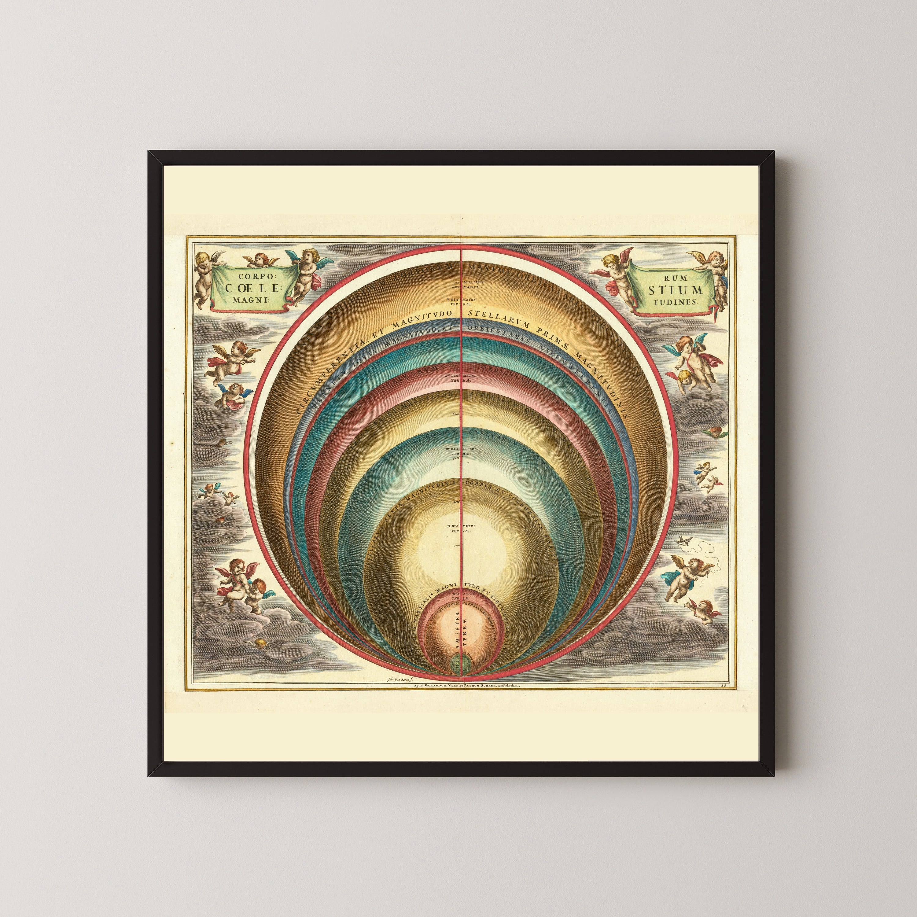 Andreas Cellarius — The Magnitudes of the Celestial Bodies (Plate 10, Gold Colouring) | Celestial Map Print