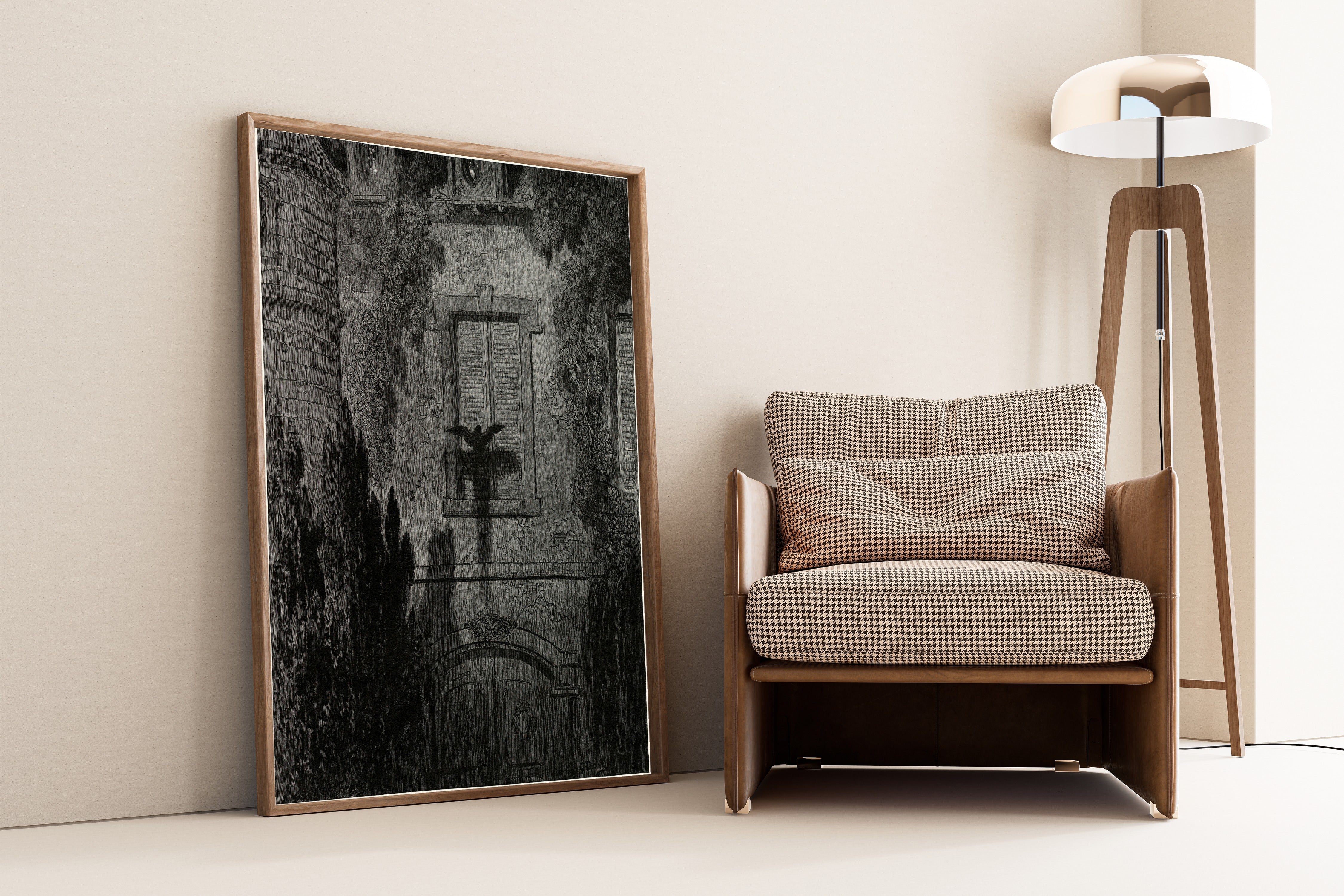 Gustave Doré — Surely that is something at my window lattice | Gothic Illustration Print