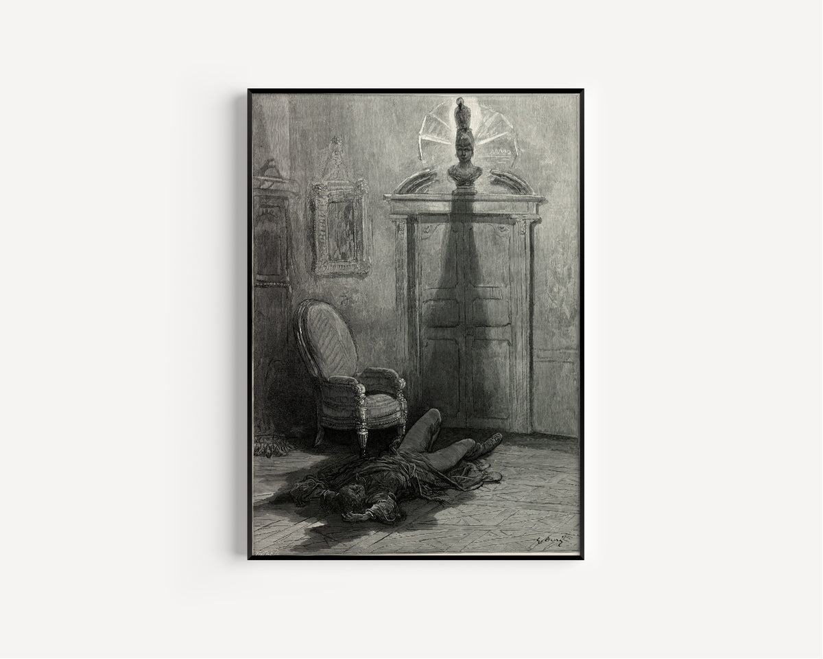 Gustave Doré — Shall be lifted — nevermore! | Gothic Illustration Print