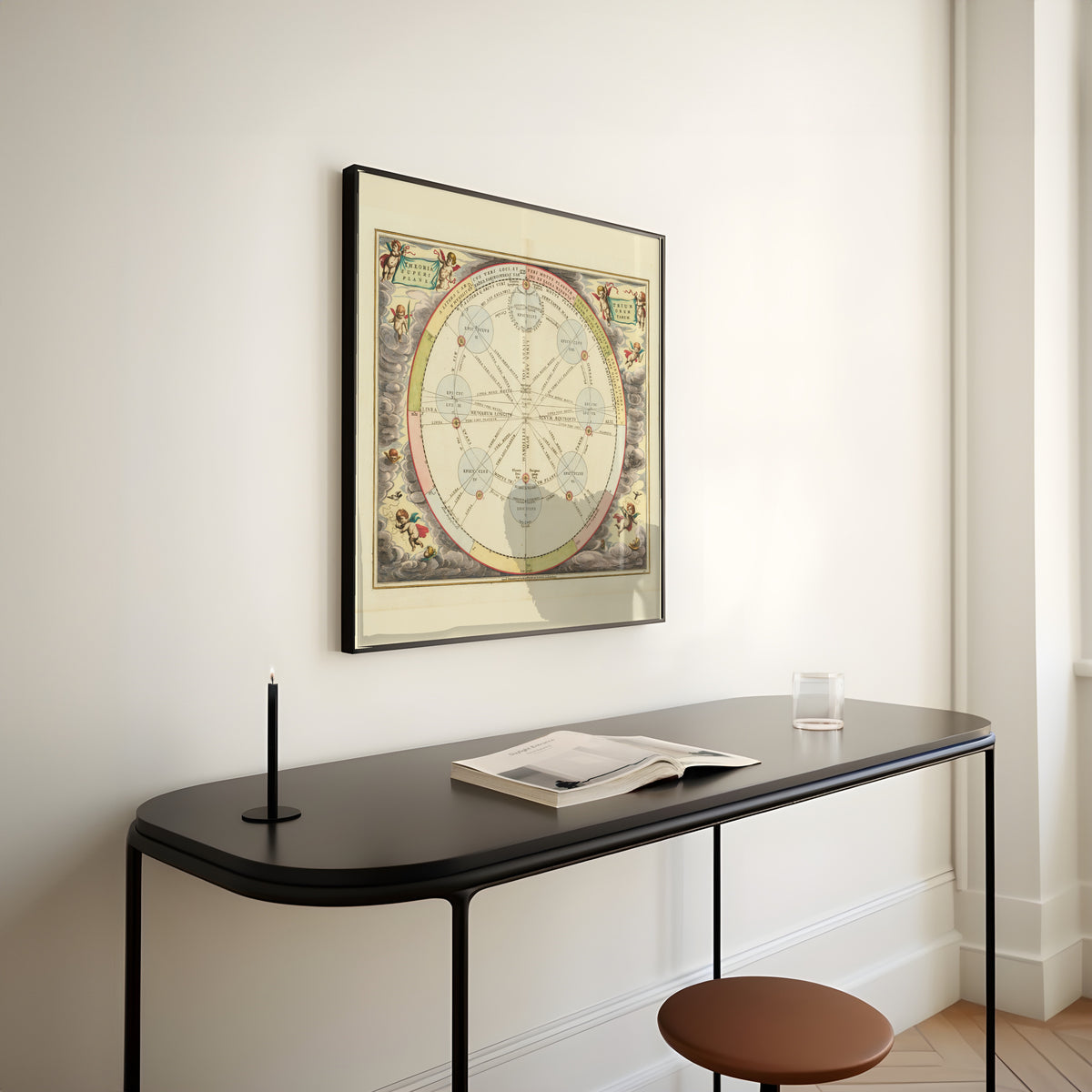 Andreas Cellarius — The Theory of the Three Superior Planets (Plate 20) | Celestial Map Print