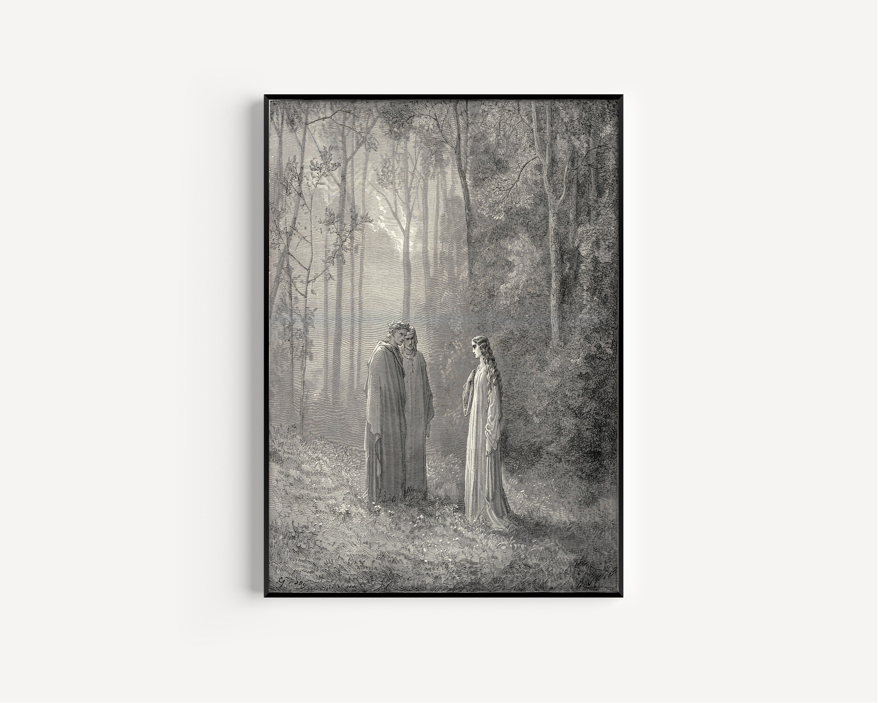 Gustave Doré — Purgatorio, Canto V: I Once Was Pia | Dante Illustration Print
