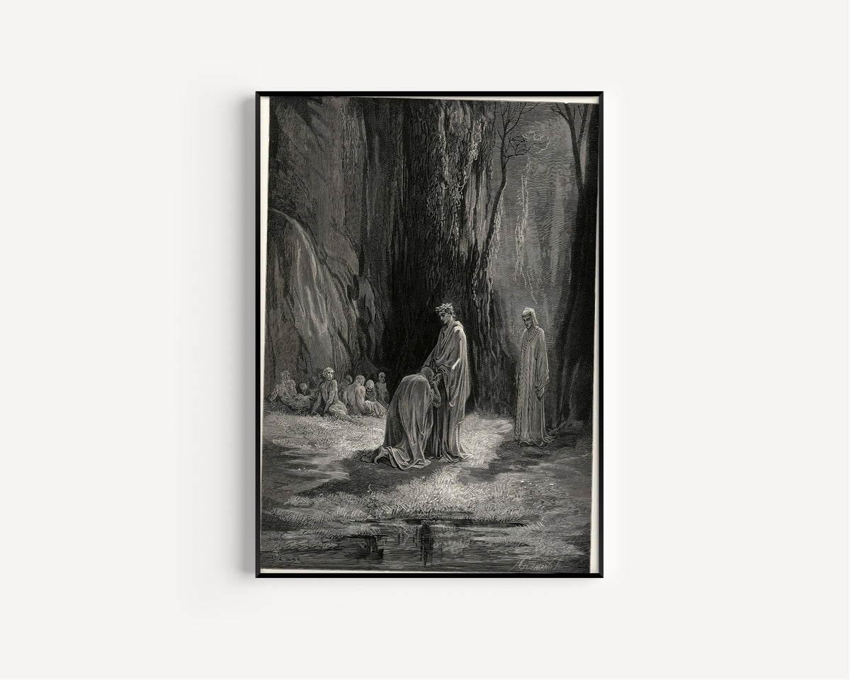 Gustave Doré — Purgatorio, Canto VII: Sordello's Reply | Dante Illustration Print