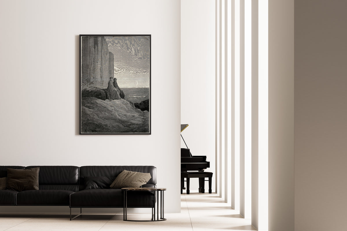 Gustave Doré — Purgatorio, Canto IX: Dawn over the Eastern Cliff | Dante Illustration Print
