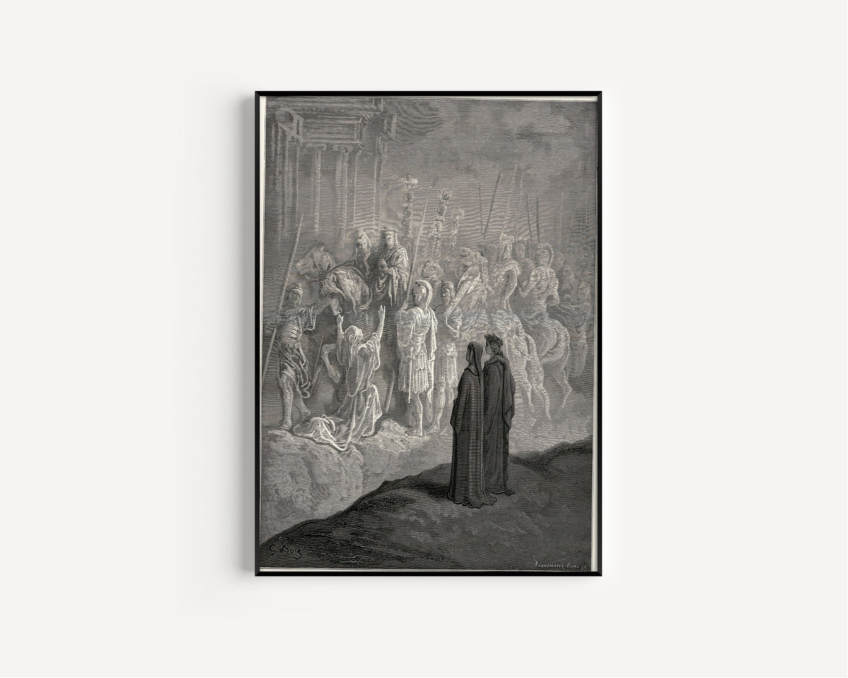 Gustave Doré — Purgatorio, Canto X: Trajan and the Widow | Dante Illustration Print