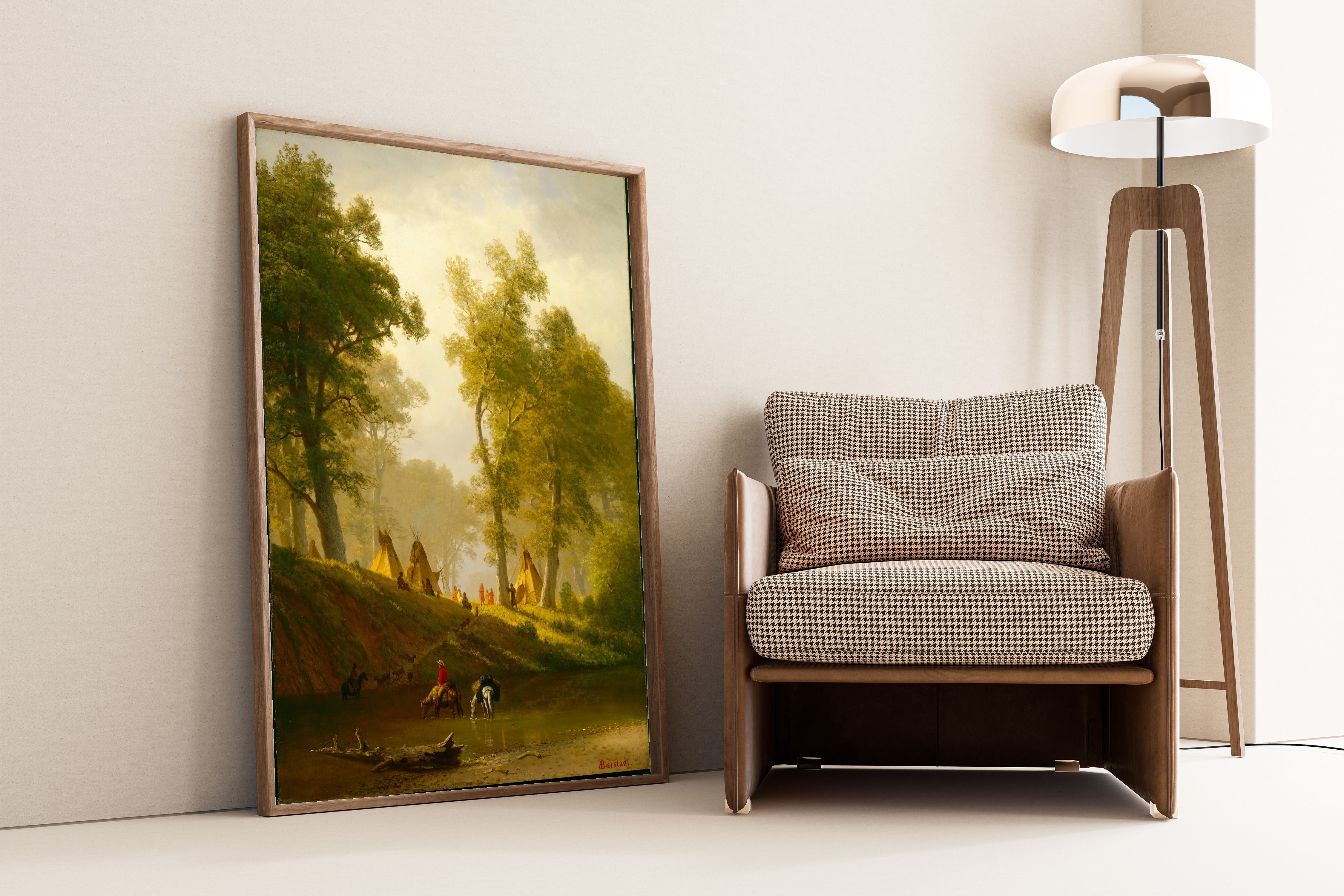 Albert Bierstadt — The Wolf River, Kansas | Landscape Fine Art Print