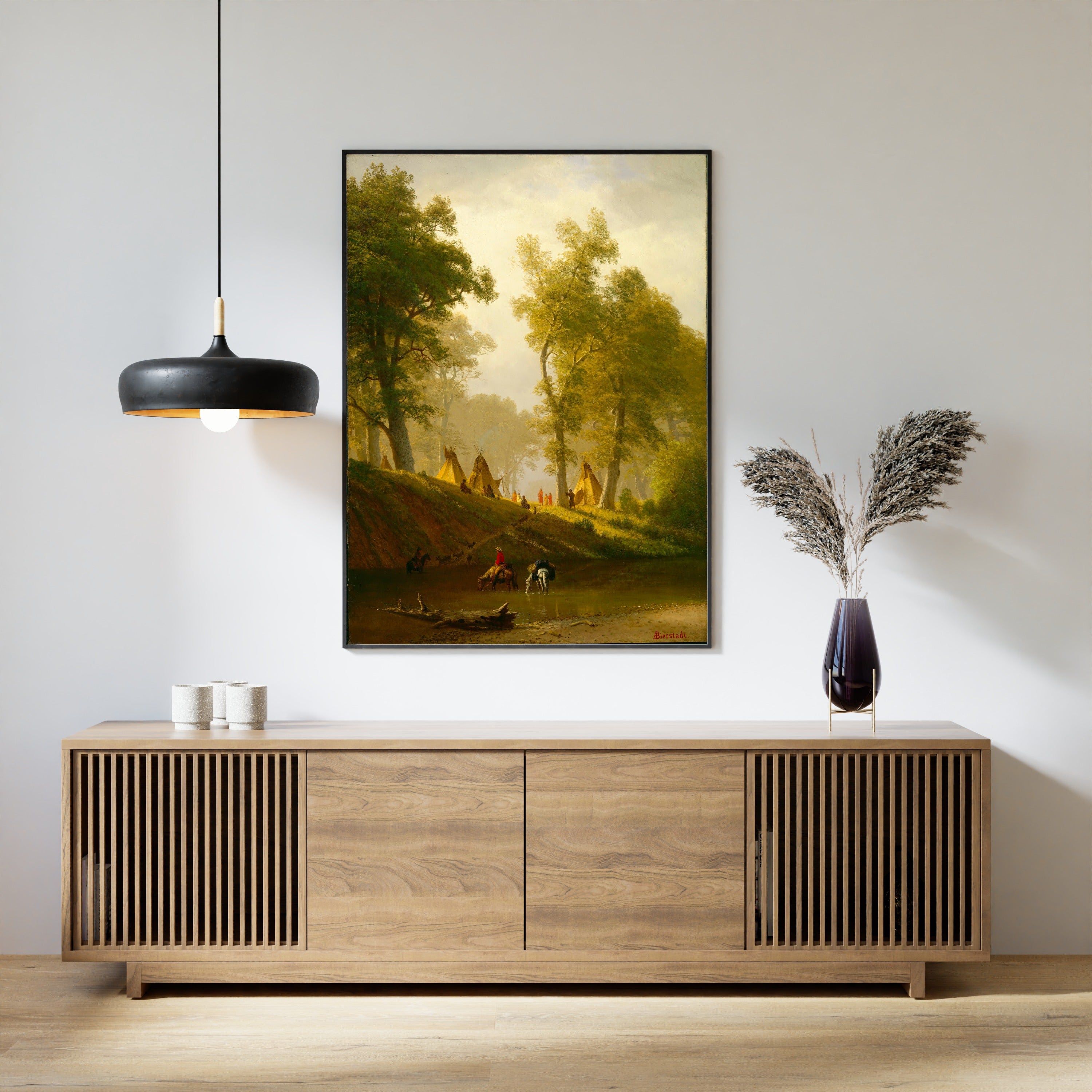 Albert Bierstadt — The Wolf River, Kansas | Landscape Fine Art Print