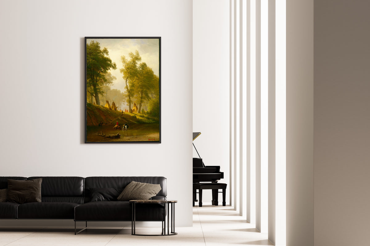 Albert Bierstadt — The Wolf River, Kansas | Landscape Fine Art Print