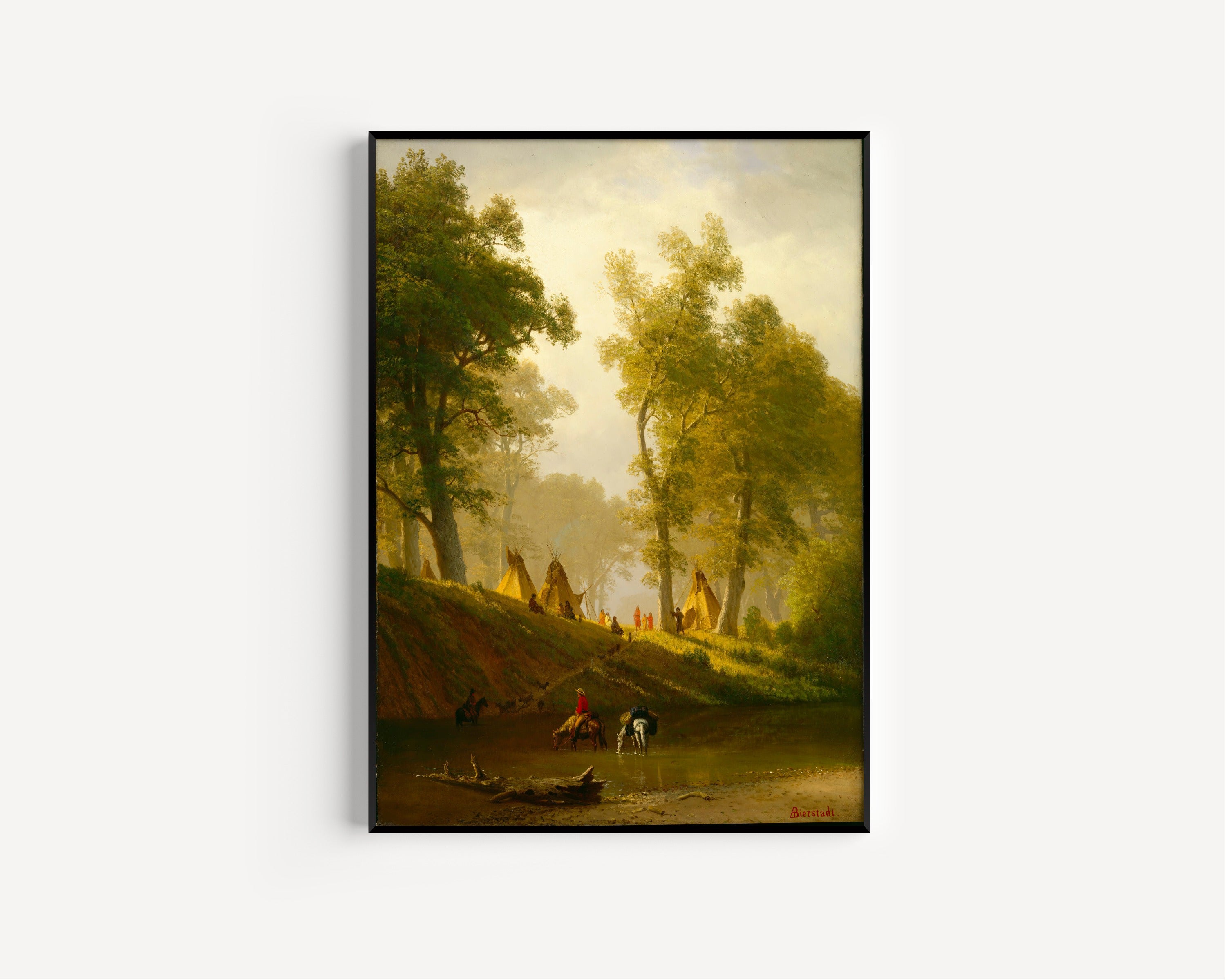 Albert Bierstadt — The Wolf River, Kansas | Landscape Fine Art Print
