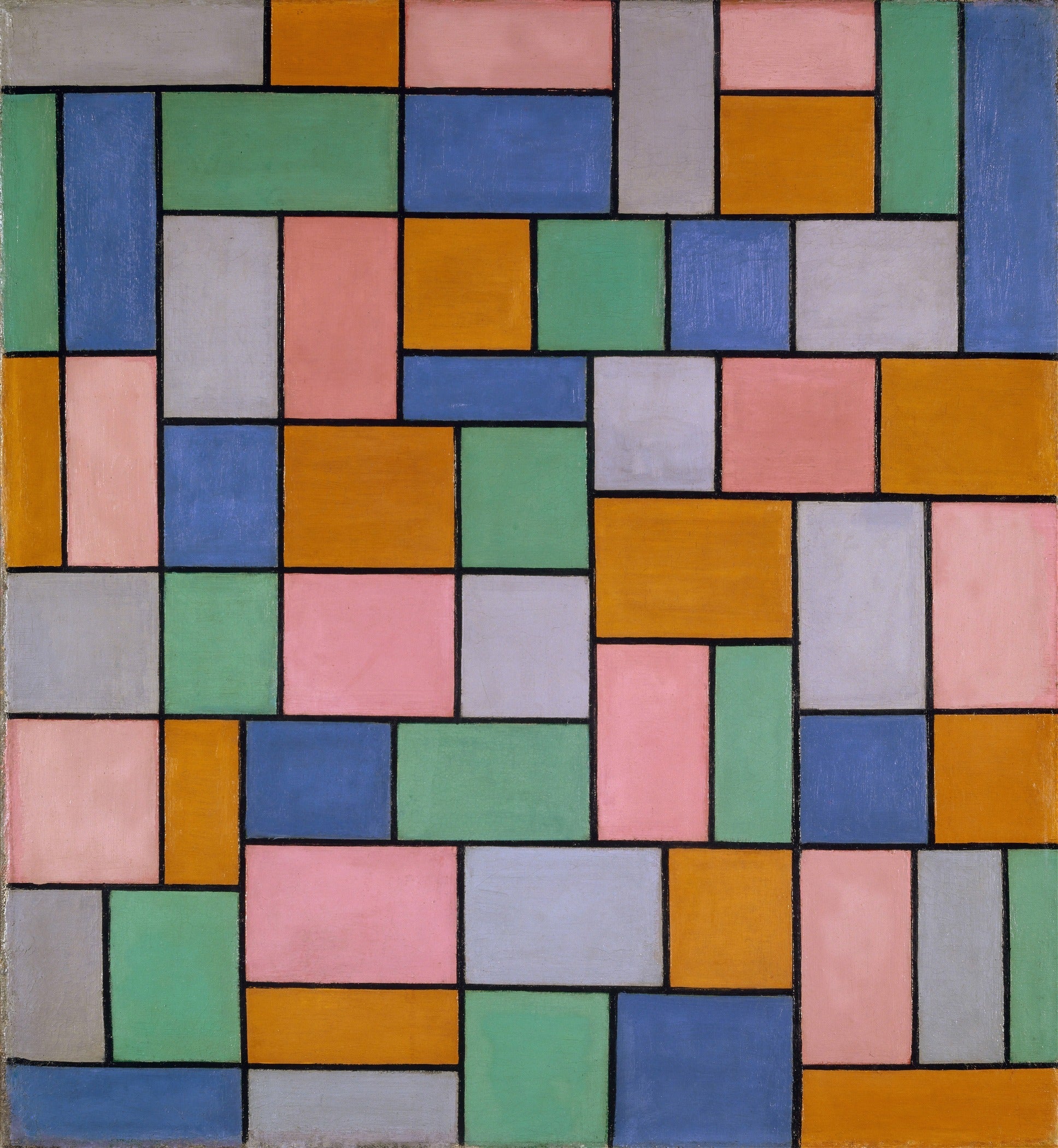 Theo van Doesburg — Composition in Dissonances | De Stijl Fine Art Print (1×1) - 9ArtPrints