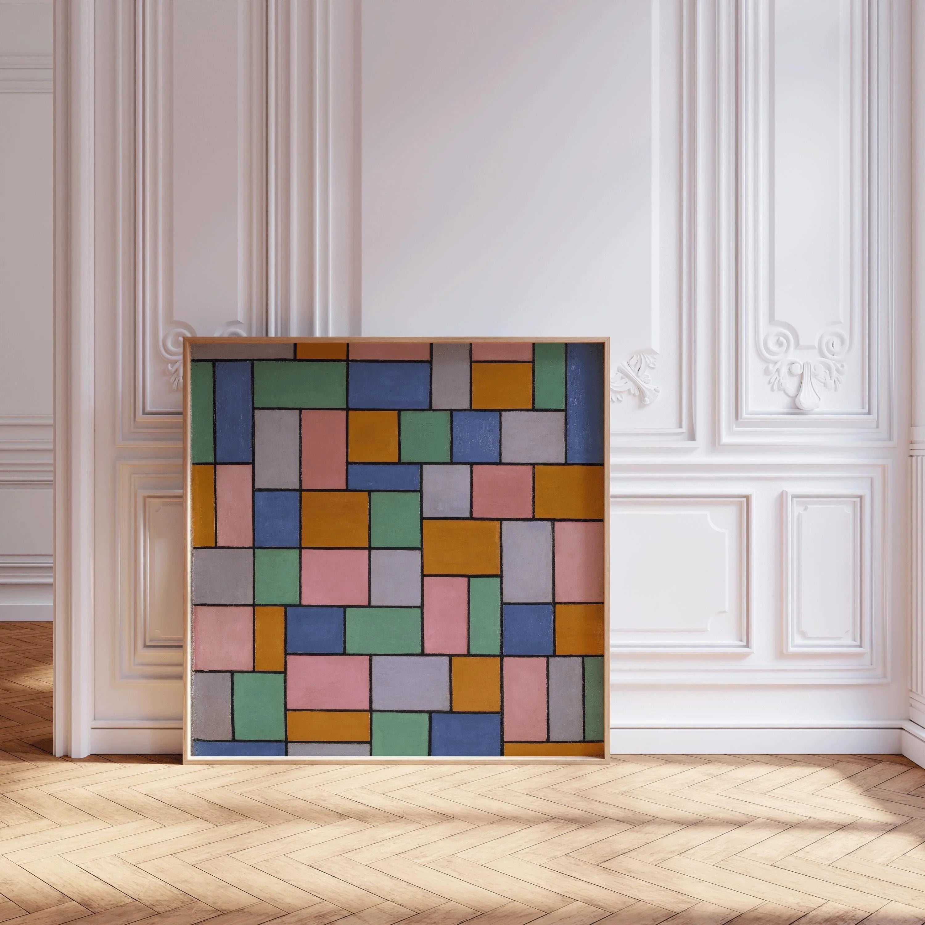 Theo van Doesburg - Composition in Dissonances PRINT | Bauhaus Mid - century Modern Art (available handframed or unframed) 1x1 - 9ArtPrints