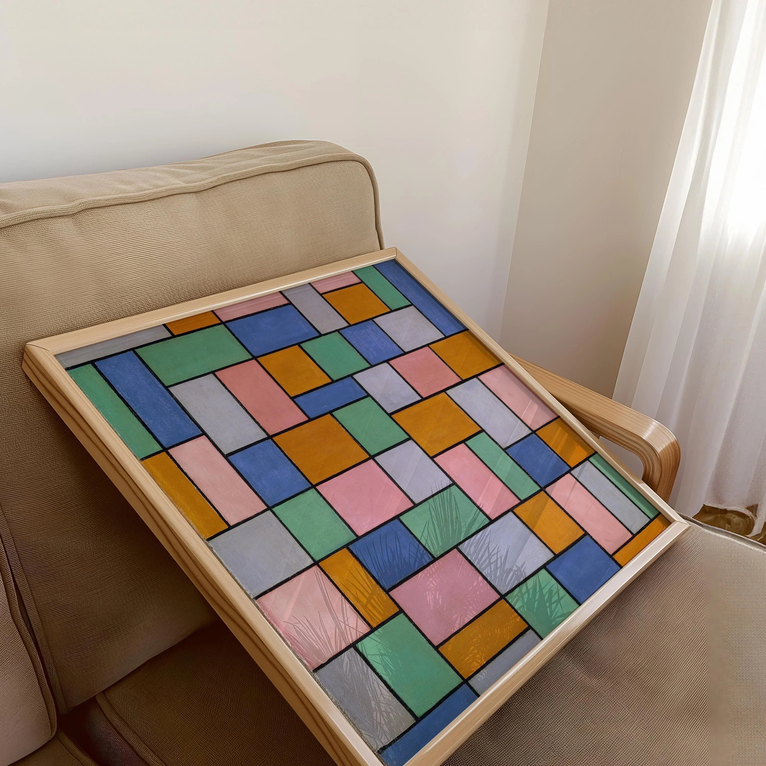 Theo van Doesburg - Composition in Dissonances PRINT | Bauhaus Mid - century Modern Art (available handframed or unframed) 1x1 - 9ArtPrints