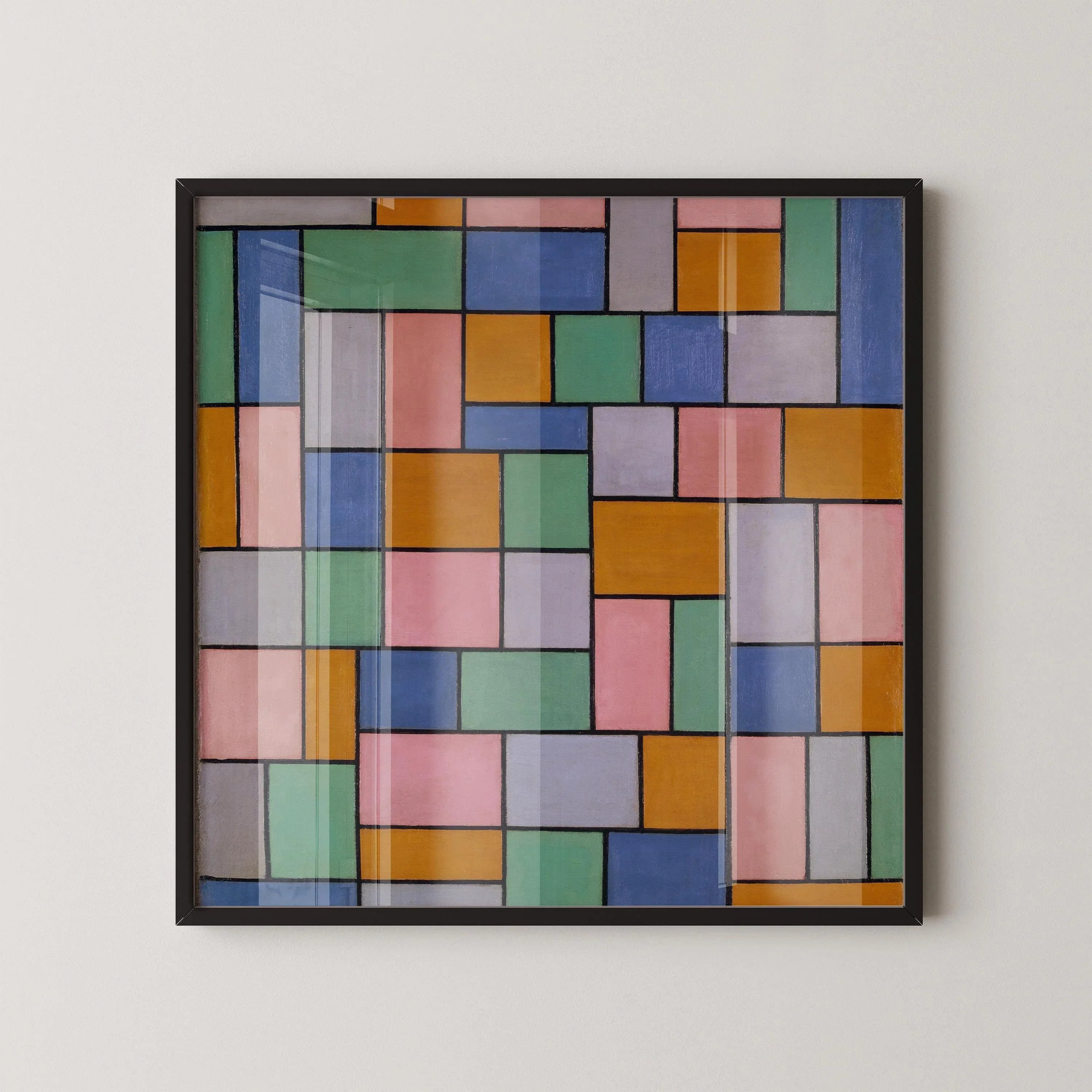 Theo van Doesburg - Composition in Dissonances PRINT | Bauhaus Mid - century Modern Art (available handframed or unframed) 1x1 - 9ArtPrints